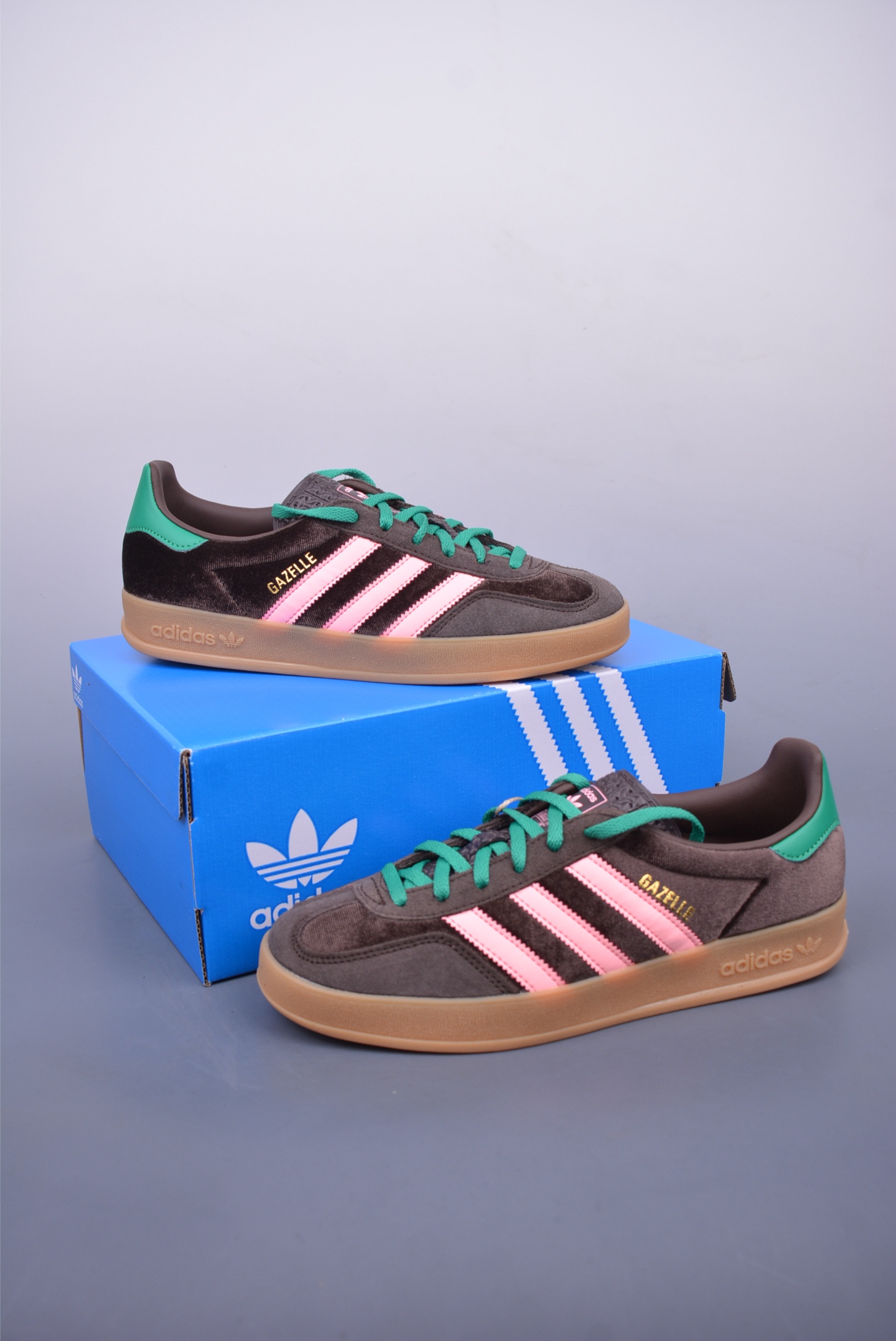 180 adidas Originals Gazelle INdoor 三叶草休闲防滑耐磨低帮板鞋 JI2714