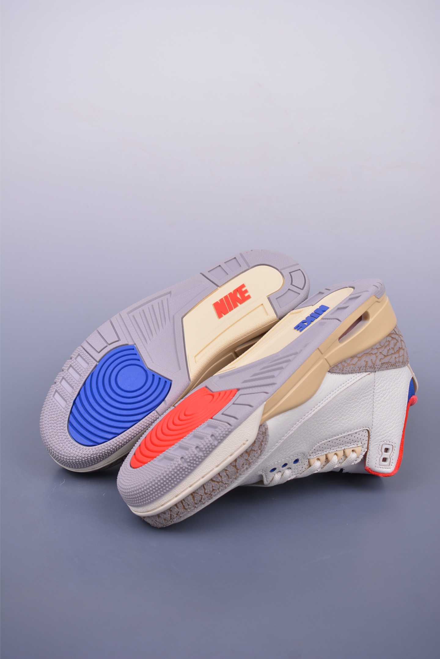 乔丹3代 AJ3 Air jordan 3 Retro 复刻白蓝红 IB1482-100