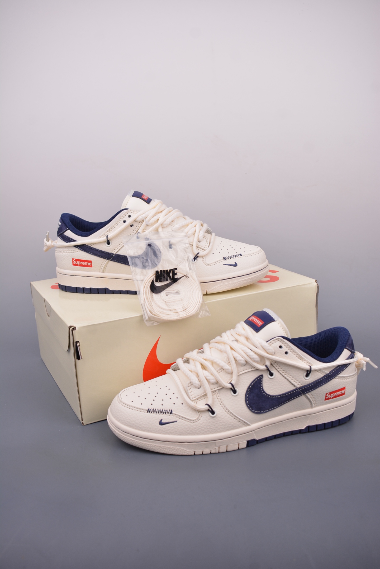 Nike SB Dunk Low Supreme联名 解构抽绳鞋带 YX5066-279