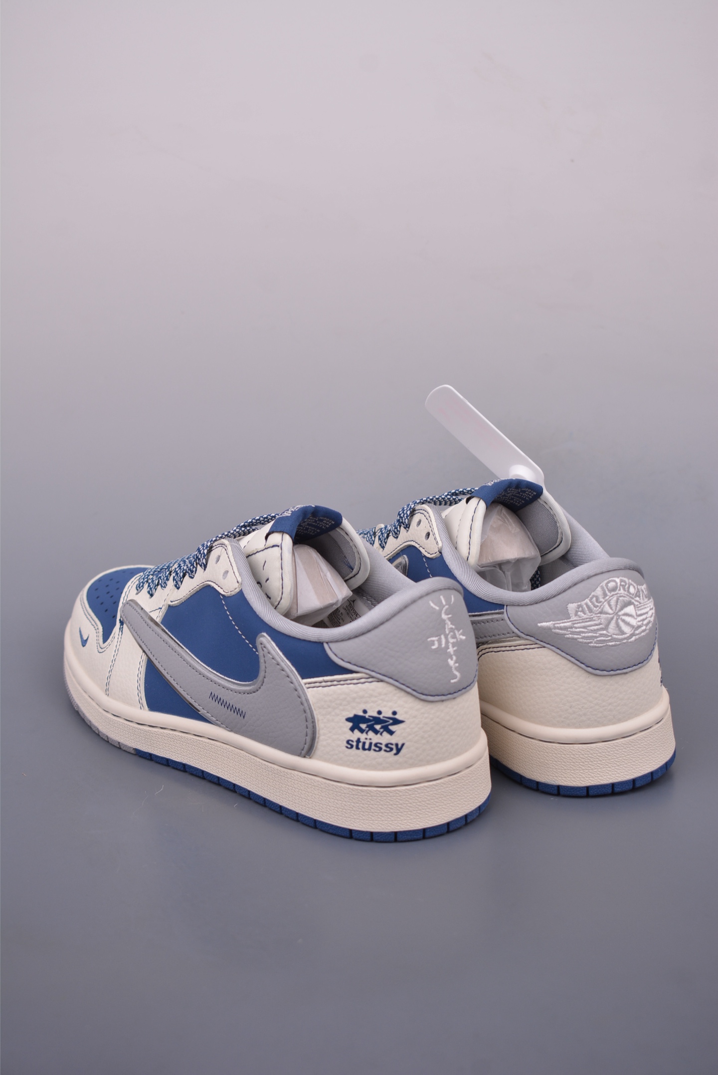 Fragment x Travis Scott x stussy Air Jordan 1 Low 三方联名倒钩 ZH2598-245