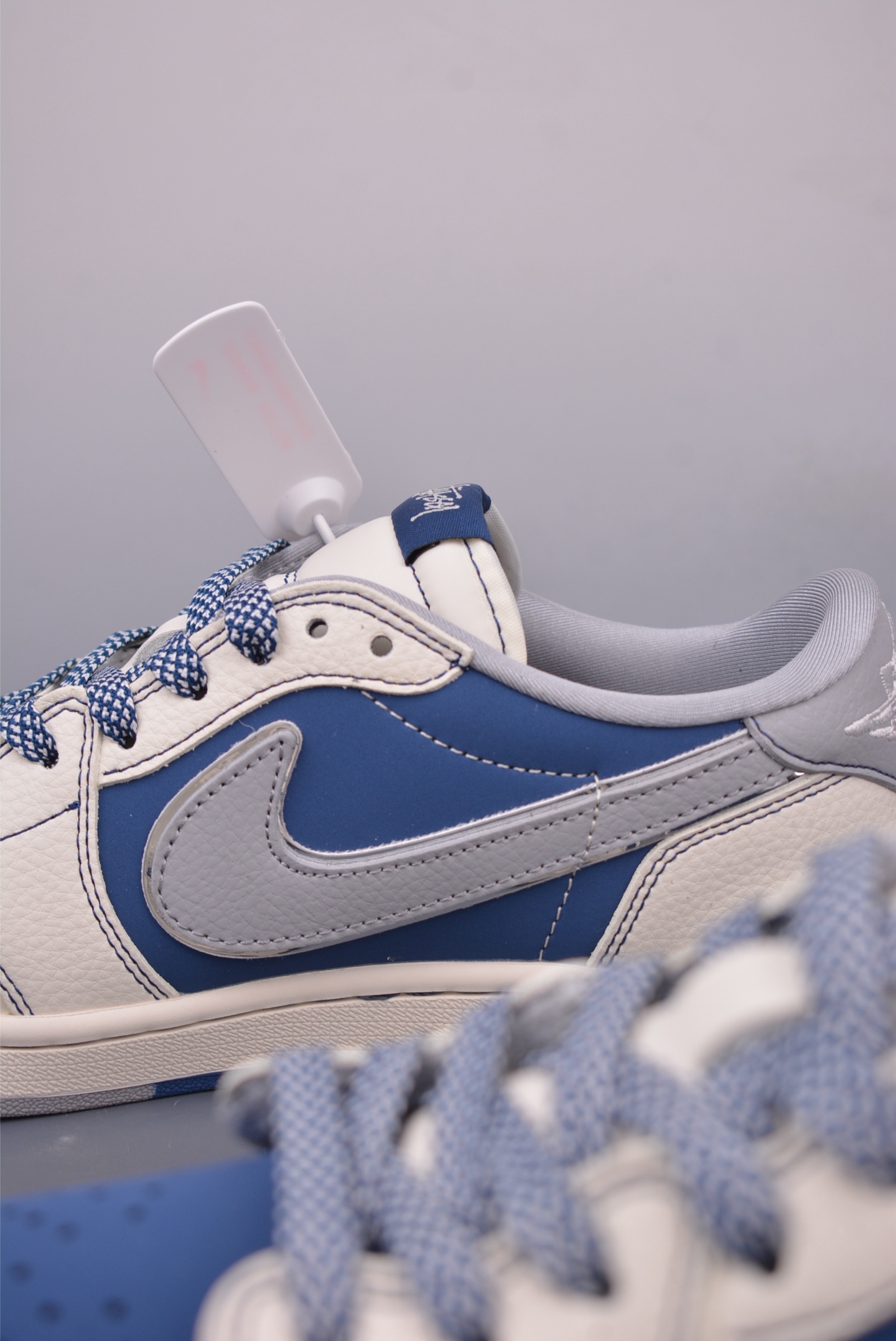 Fragment x Travis Scott x stussy Air Jordan 1 Low 三方联名倒钩 ZH2598-245