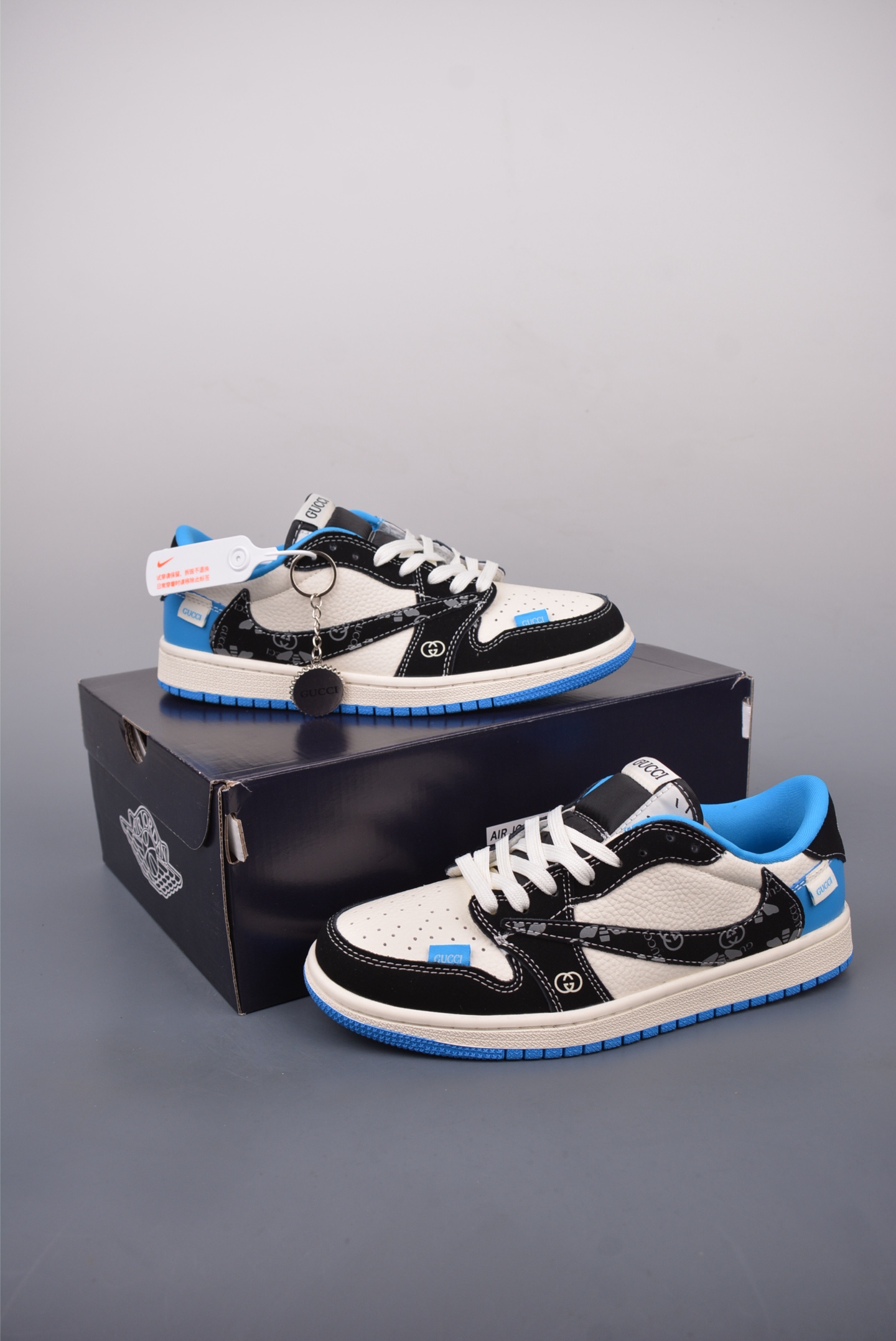 Fragment x Travis Scott x Gucci Air Jordan 1 Low 三方联名倒钩 XS2024-037