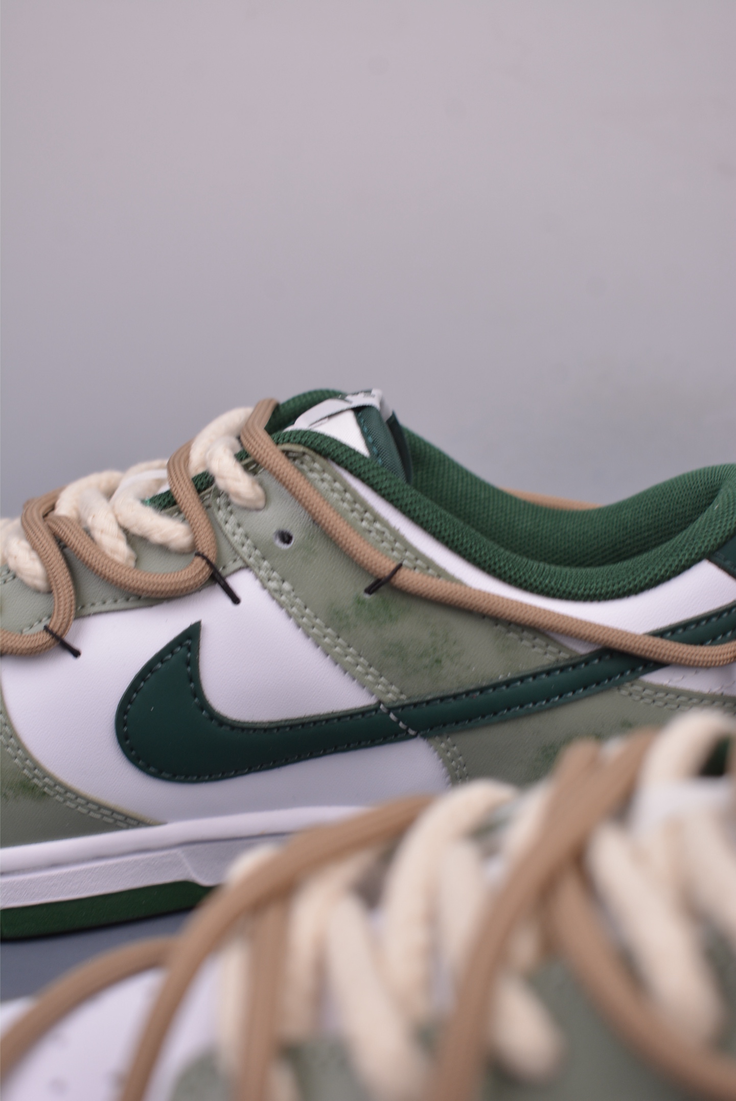 Nike SB Dunk Low 蝴蝶青竹林 解构抽绳鞋带 DD1391-101