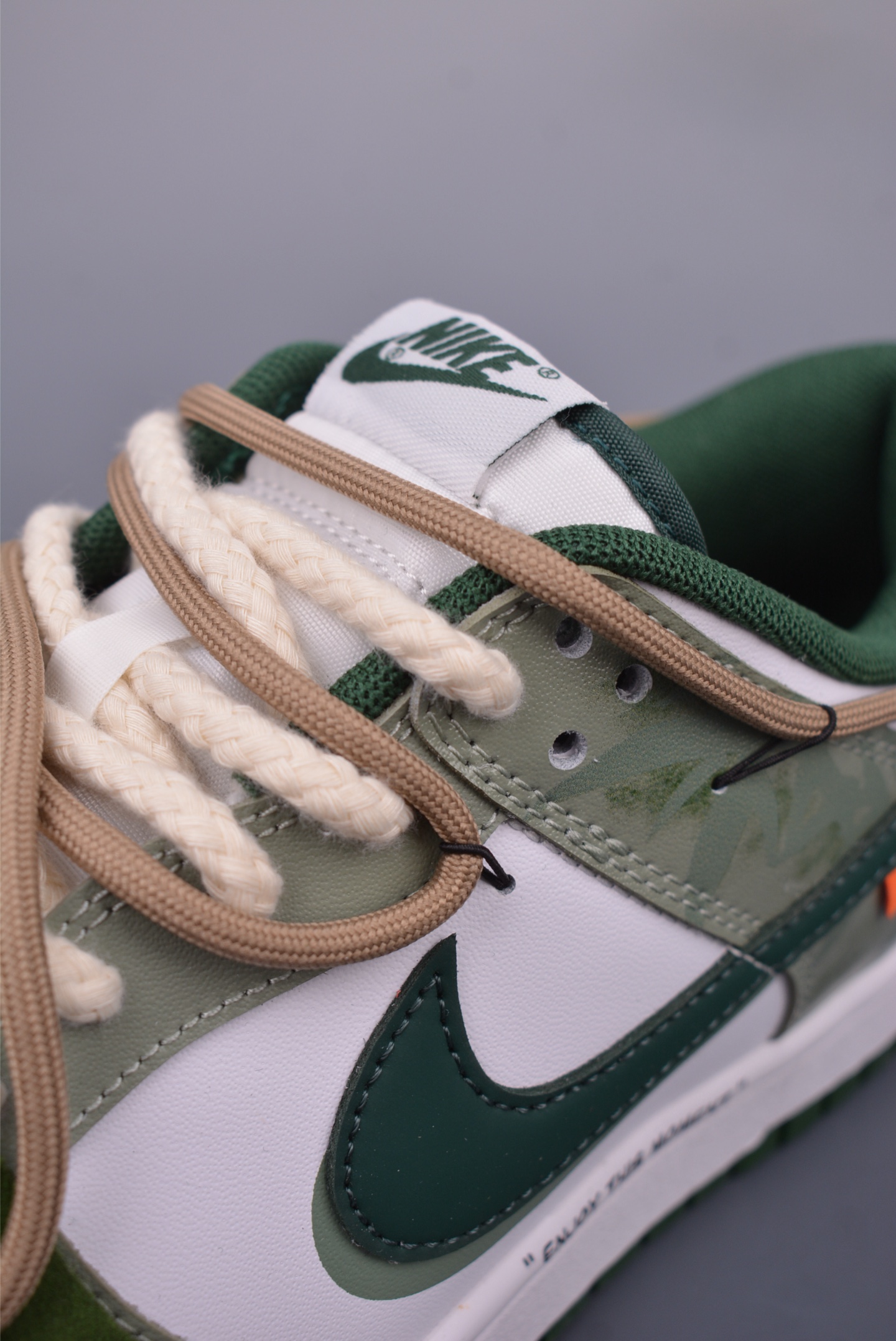 Nike SB Dunk Low 蝴蝶青竹林 解构抽绳鞋带 DD1391-101