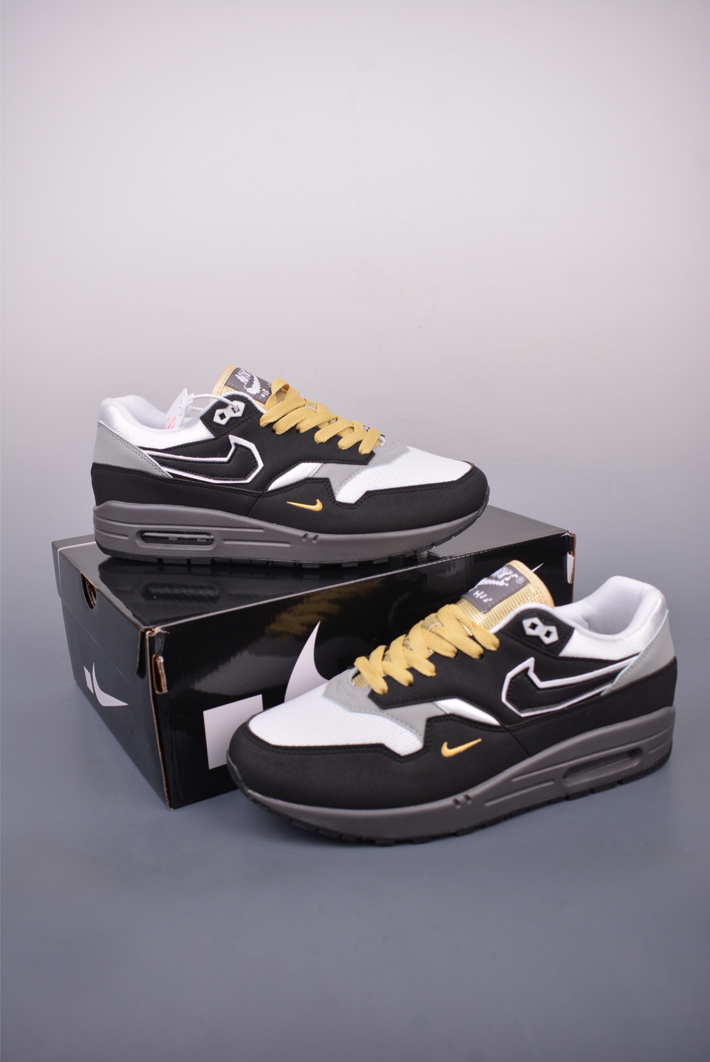 Nike Air Max 1 复刻拼接 纯原版本 复古休闲跑步鞋 IB9898-001
