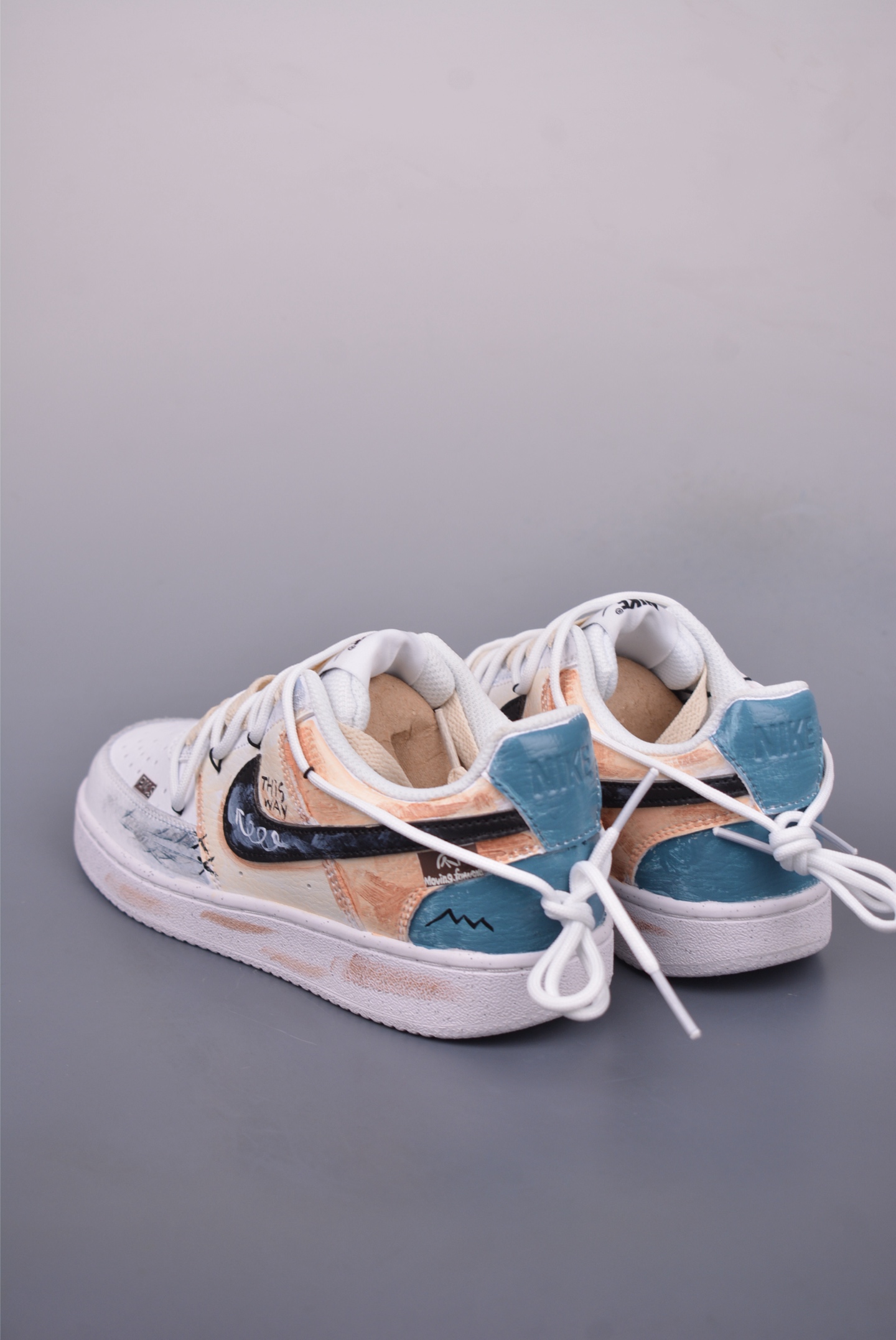 260 Nike Court Vision Low 手绘涂鸦 解构绑带 休闲运动板鞋 DH2987-216