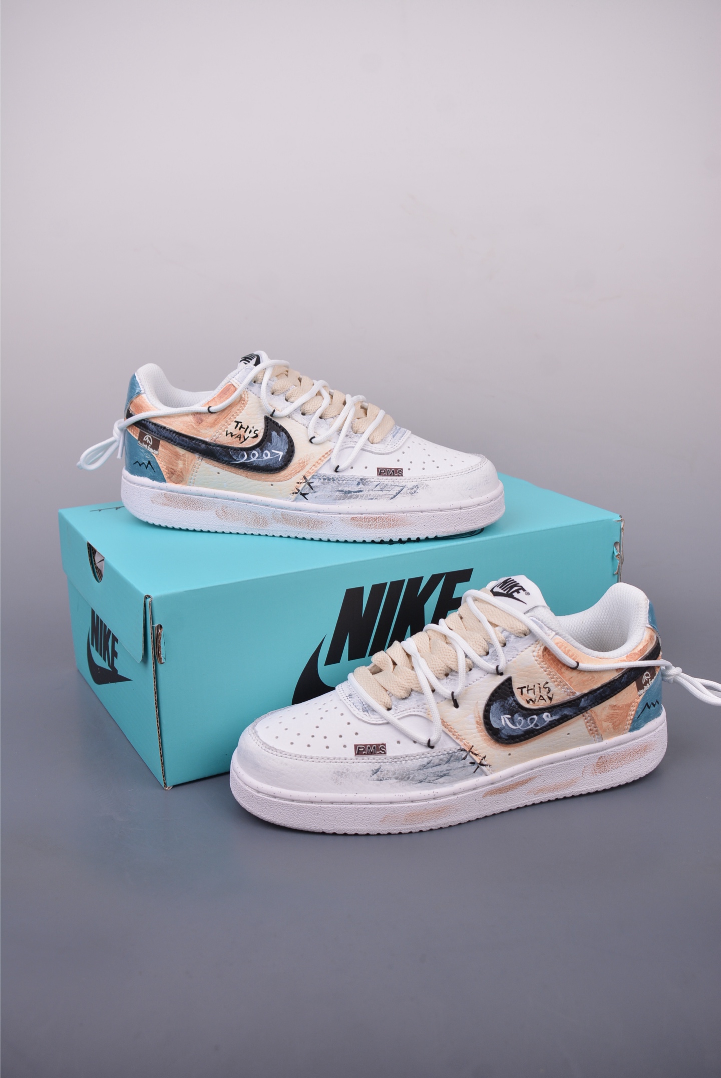 260 Nike Court Vision Low 手绘涂鸦 解构绑带 休闲运动板鞋 DH2987-216