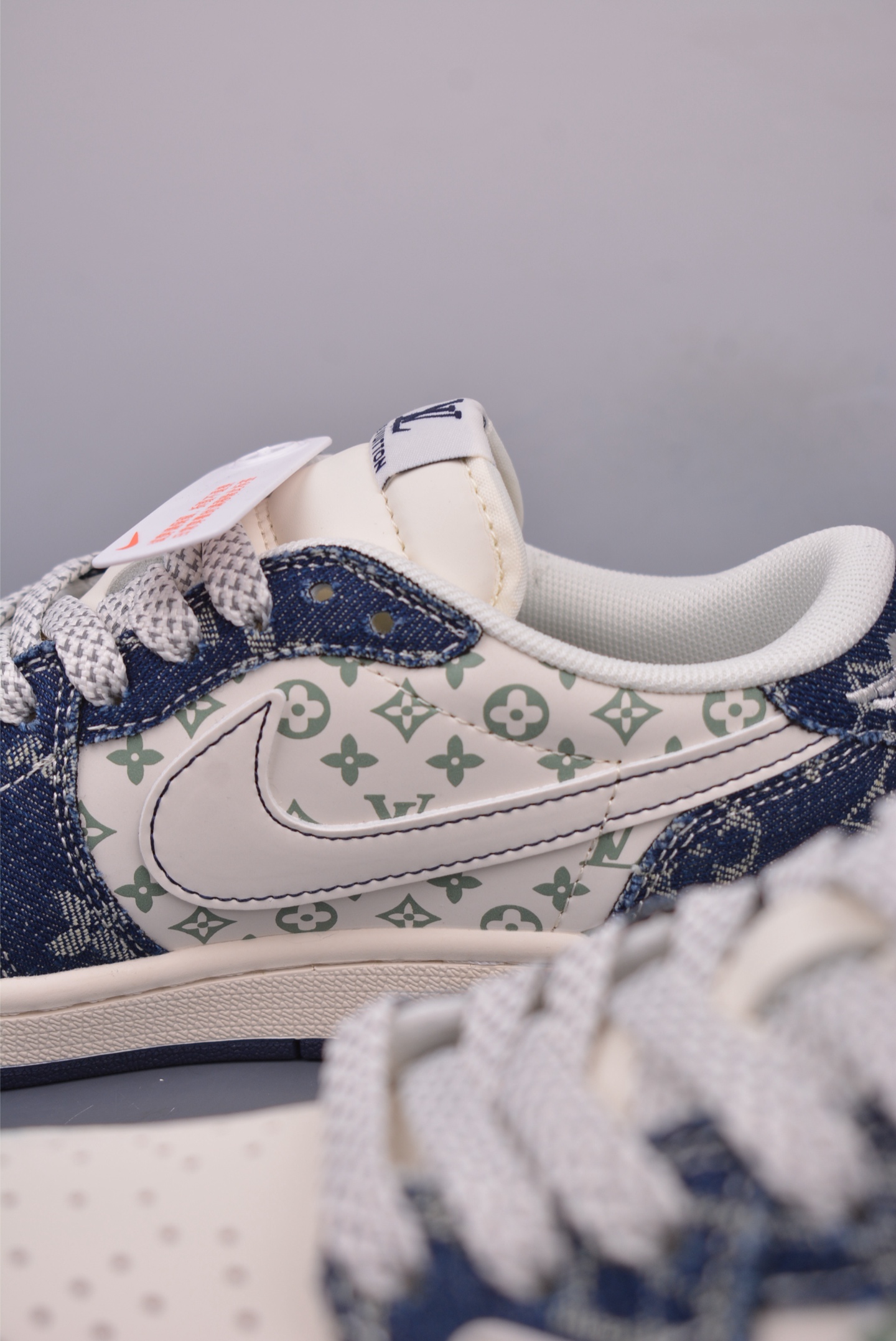 Fragment x Travis Scott x LV Air Jordan 1 Low 三方联名倒钩 YX5066-326