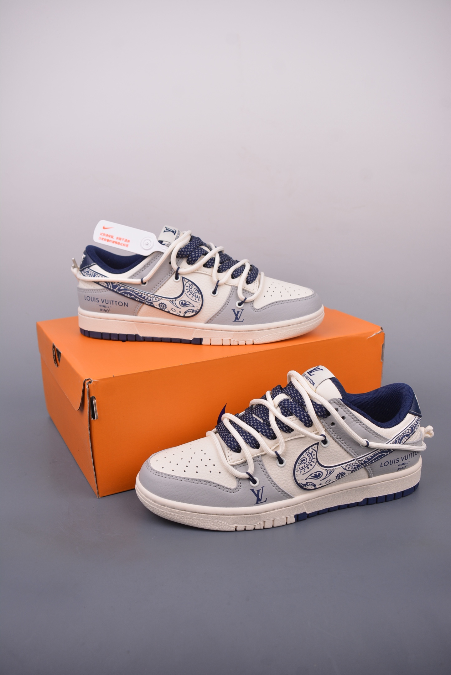 300 Nike SB Dunk Low LV联名 解构抽绳鞋带 DM6868-074