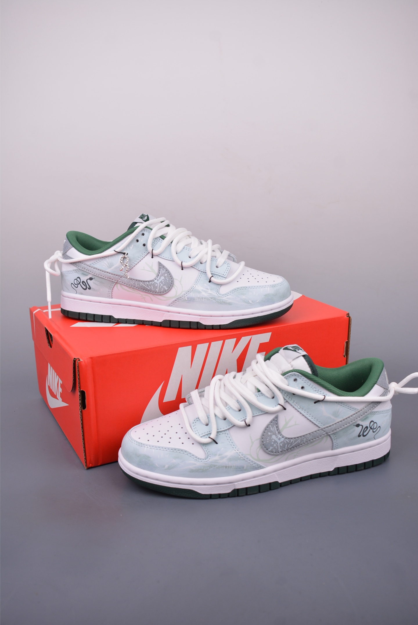 Nike SB Dunk Low 青花蛇骨 解构抽绳鞋带 DD1391-101