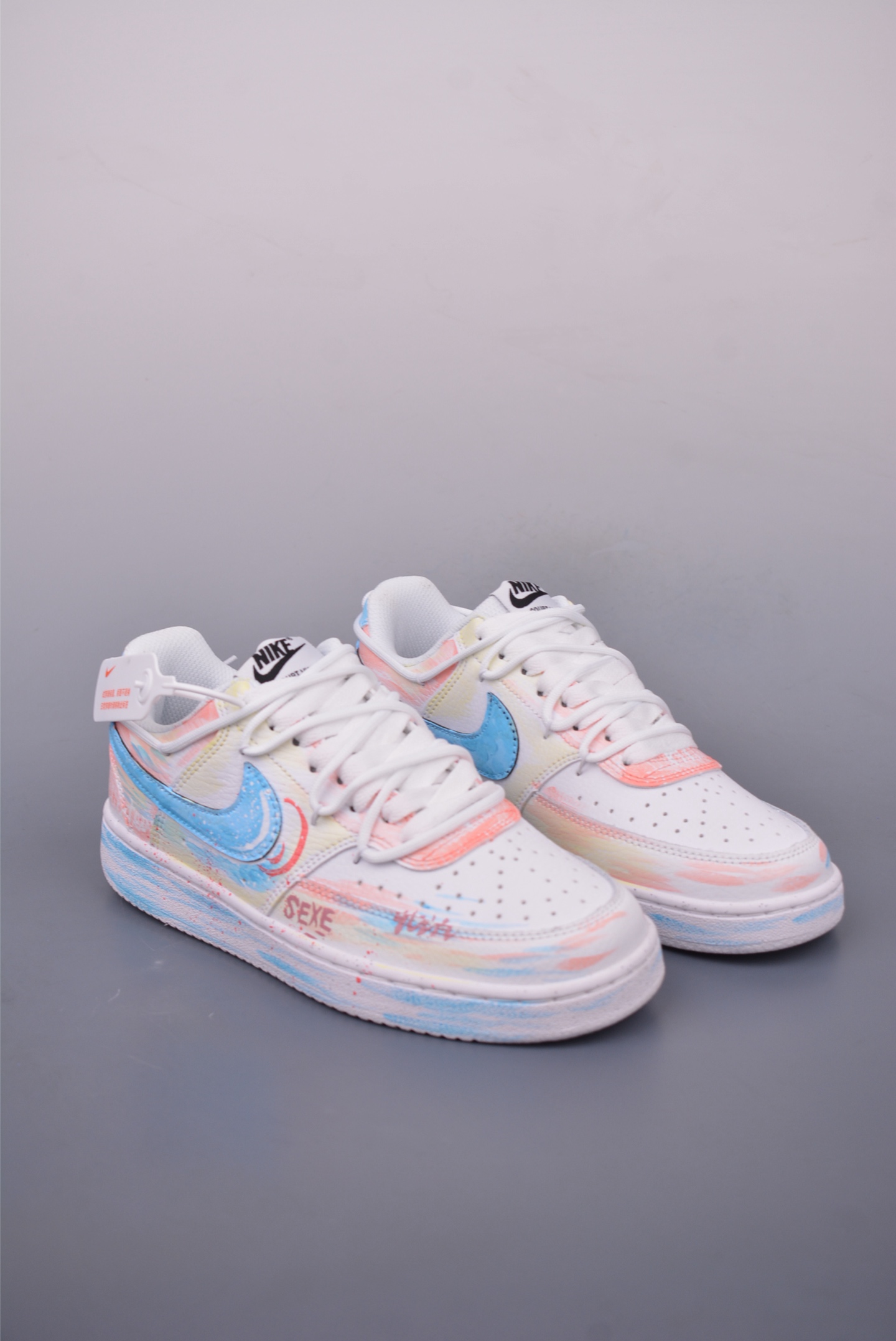 260 Nike Court Vision Low 手绘涂鸦 解构绑带 休闲运动板鞋 DH2987-217