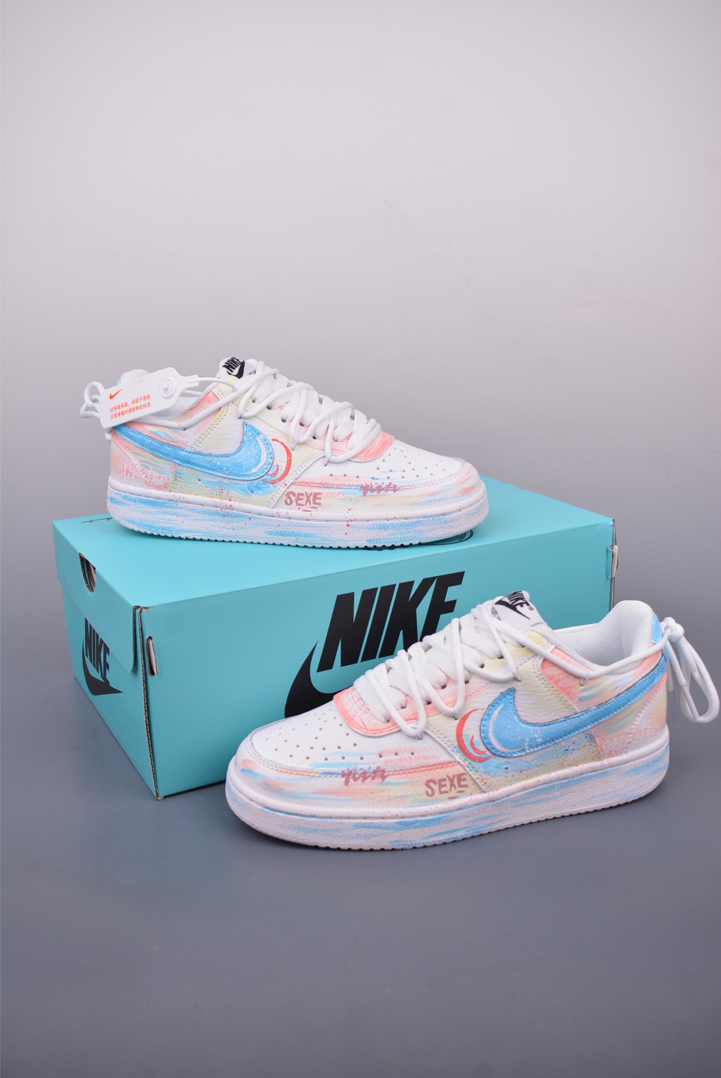 260 Nike Court Vision Low 手绘涂鸦 解构绑带 休闲运动板鞋 DH2987-217