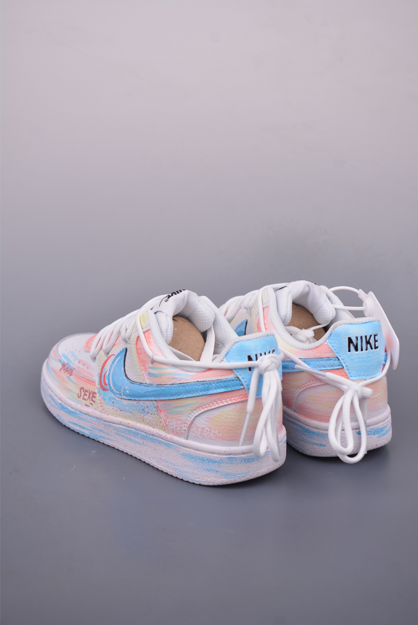 260 Nike Court Vision Low 手绘涂鸦 解构绑带 休闲运动板鞋 DH2987-217