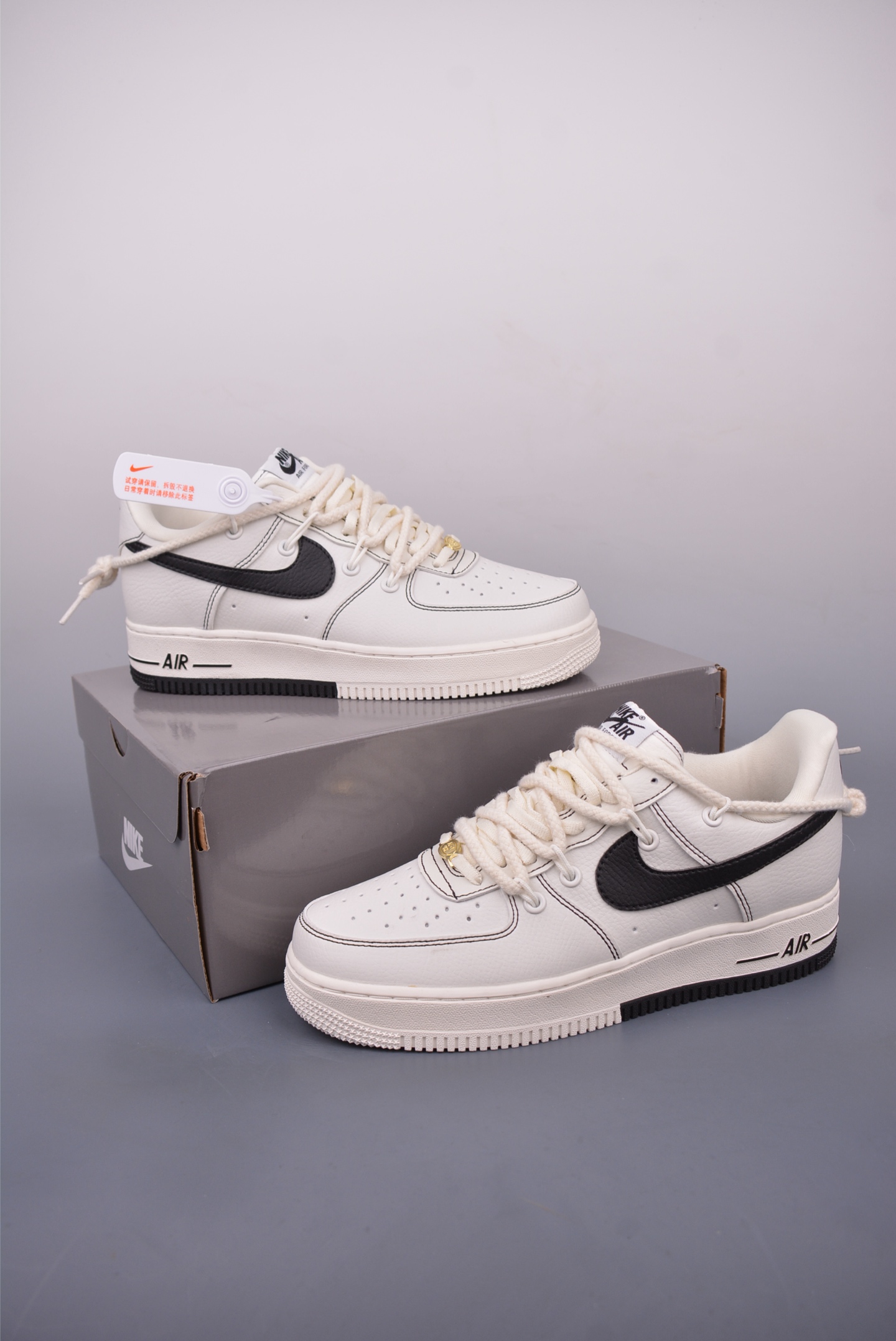 240 Nike Air Force 1 Low 米黑解构 SX1968-002