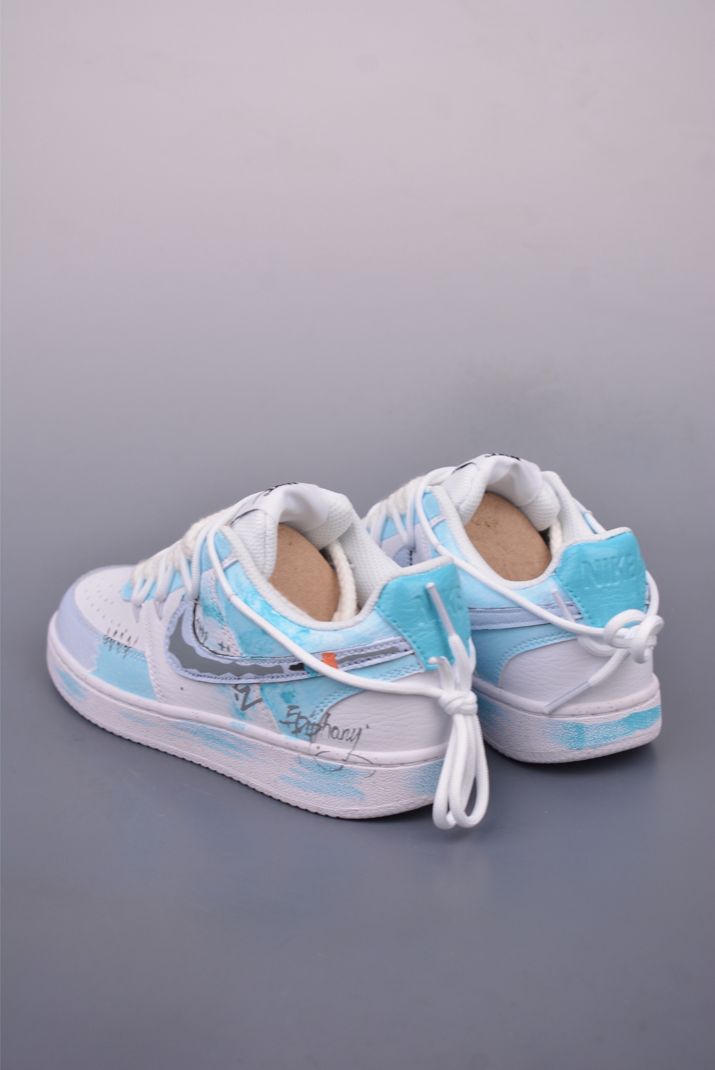260 Nike Court Vision Low 手绘涂鸦 解构绑带 百搭透气休闲运动板鞋 DH2987-218