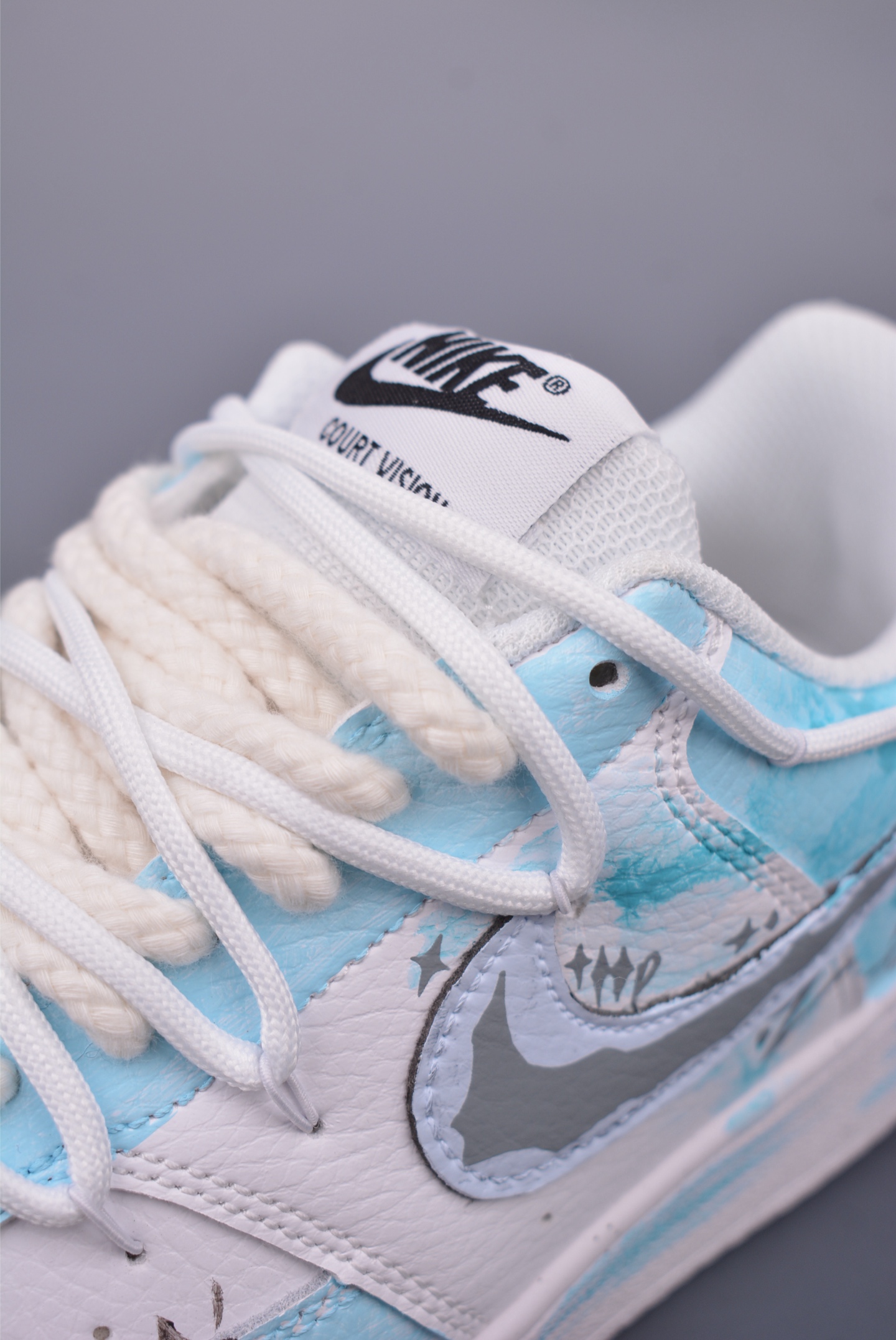 260 Nike Court Vision Low 手绘涂鸦 解构绑带 百搭透气休闲运动板鞋 DH2987-218