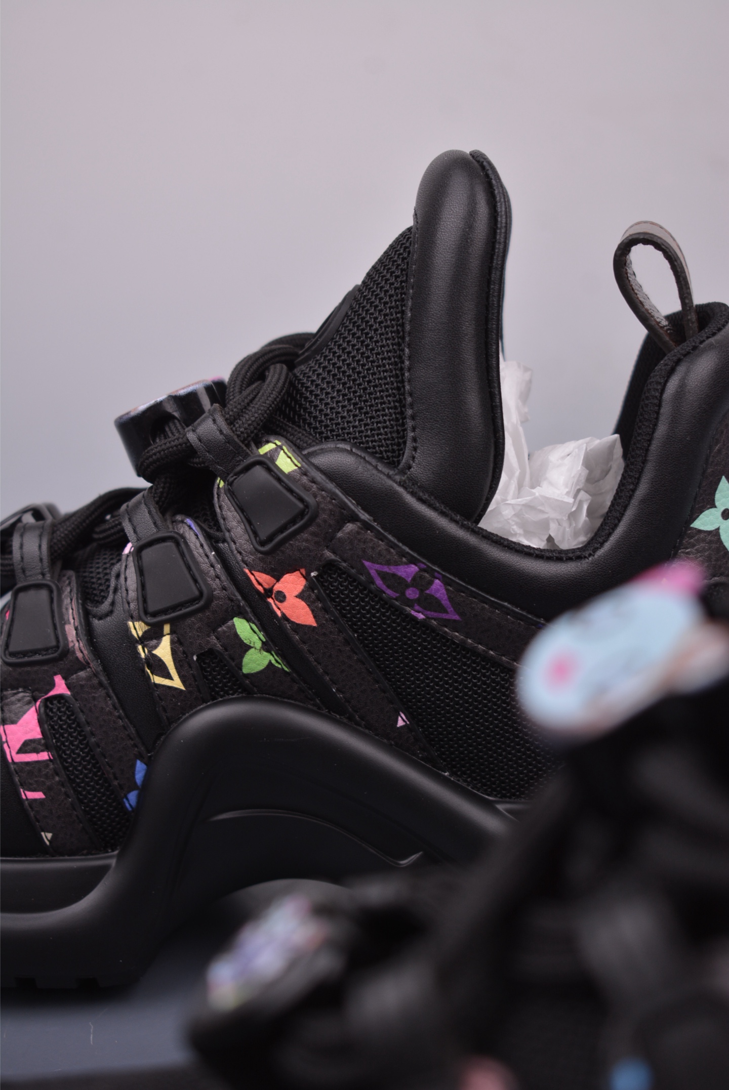 450 高奢品牌-路易威登Louis Vuitton Archlight Sneakers LV 真皮拼色减震网面 运动弓型舞蹈复古老爹运动鞋 51BCOL