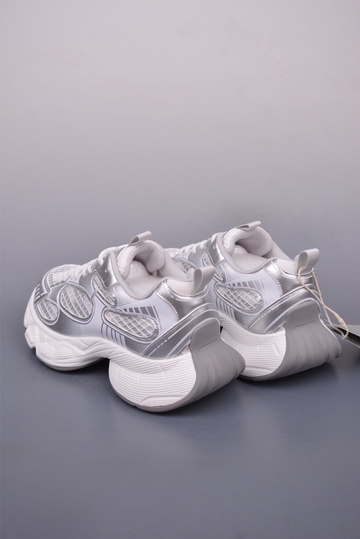 [GGCC Series]GGCCChunkyLow lace pearlThick sole height-increasing sports da