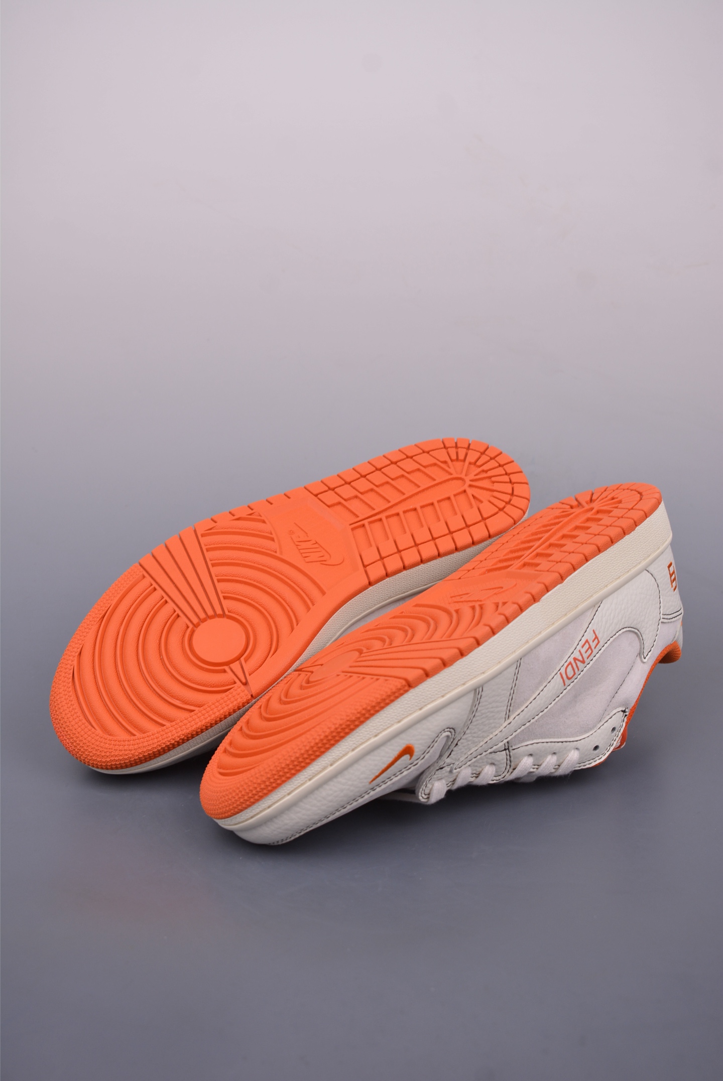 Fendi Air Jordan 1 Low Sneakers Orange and White Designer Shoes 3 i1746751150678 1164 0 2