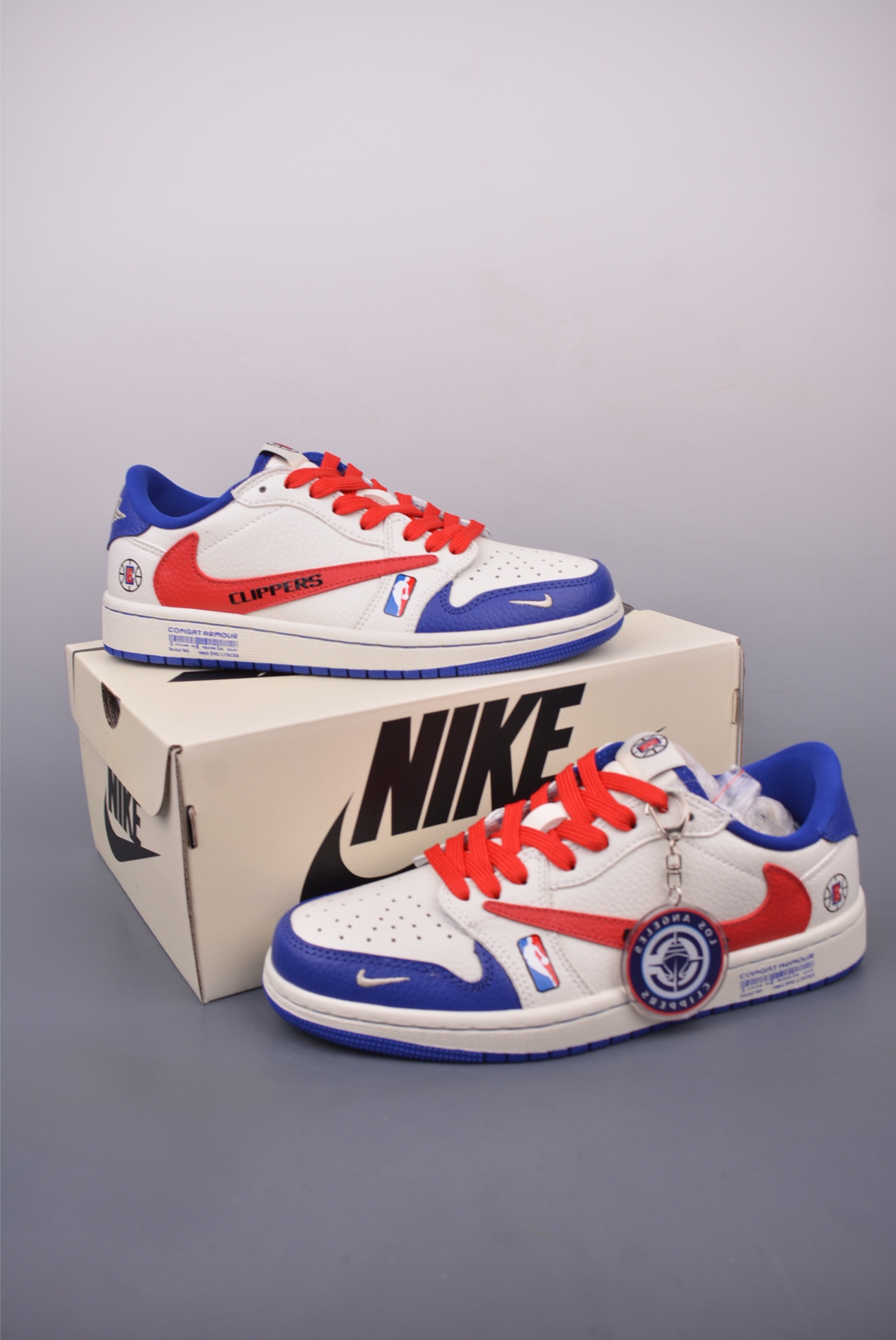 280 Fragment x Travis Scott x NBA Air Jordan 1 Low 三方联名倒钩 SC9207-026
