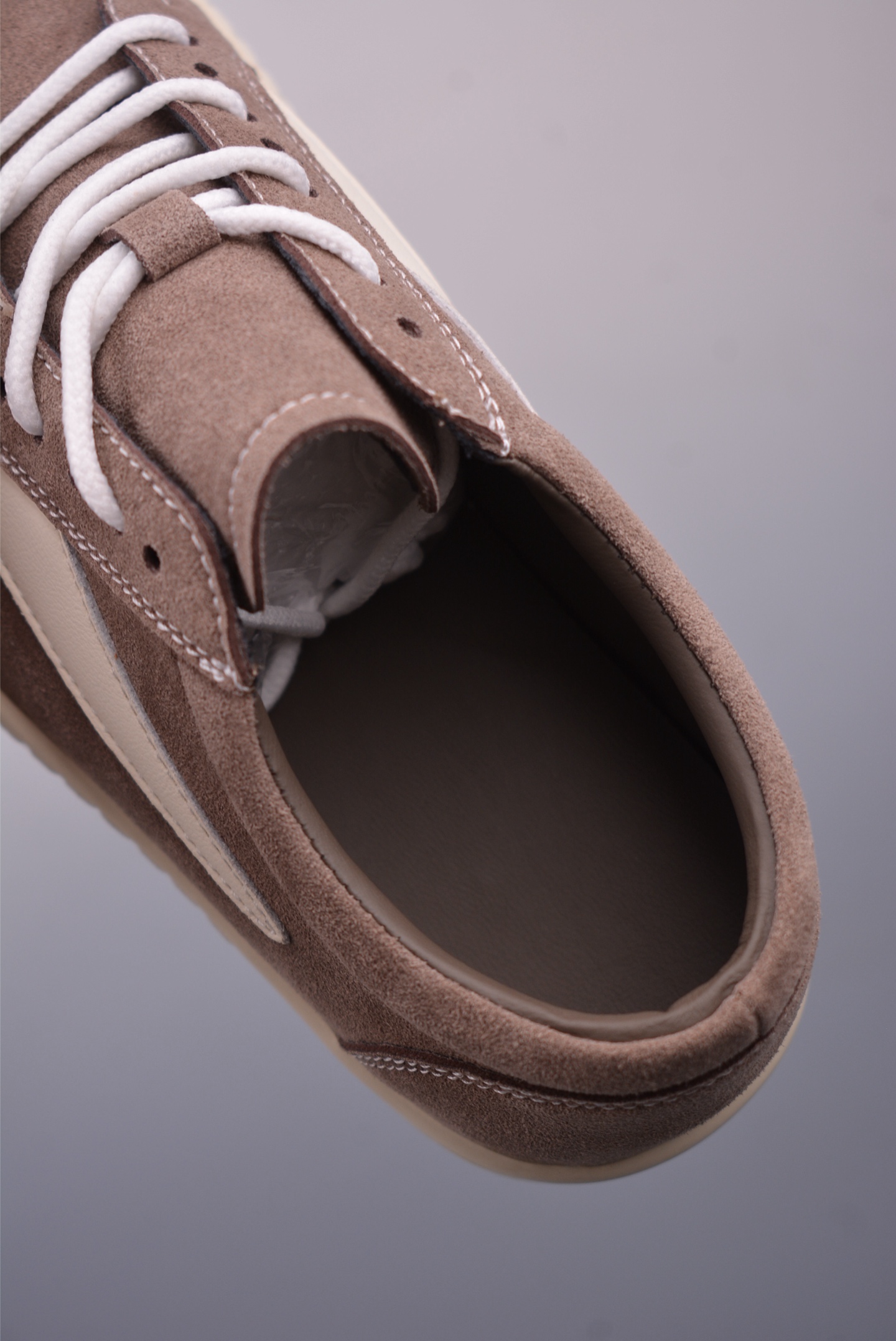 Rick Owens Hollywood Low-Top Sneakers - Suede Leather Lace-Up Round Toe 9 i1746752951730 6844 0 8