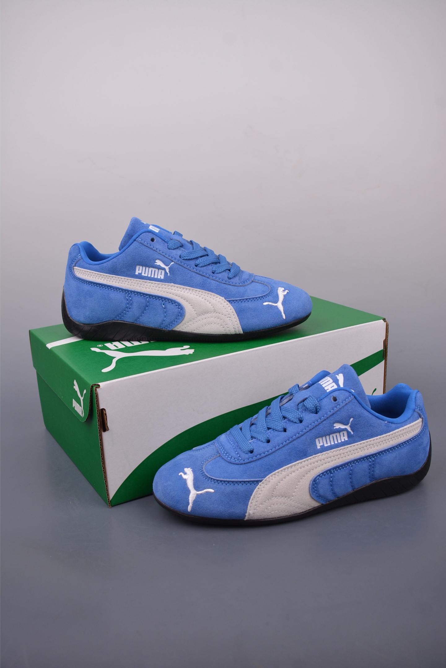 Puma Speedcat Racing Shoes - Retro Style and Comfortable Fit - Blue Suede 5 i1746963636654 5210 0 4