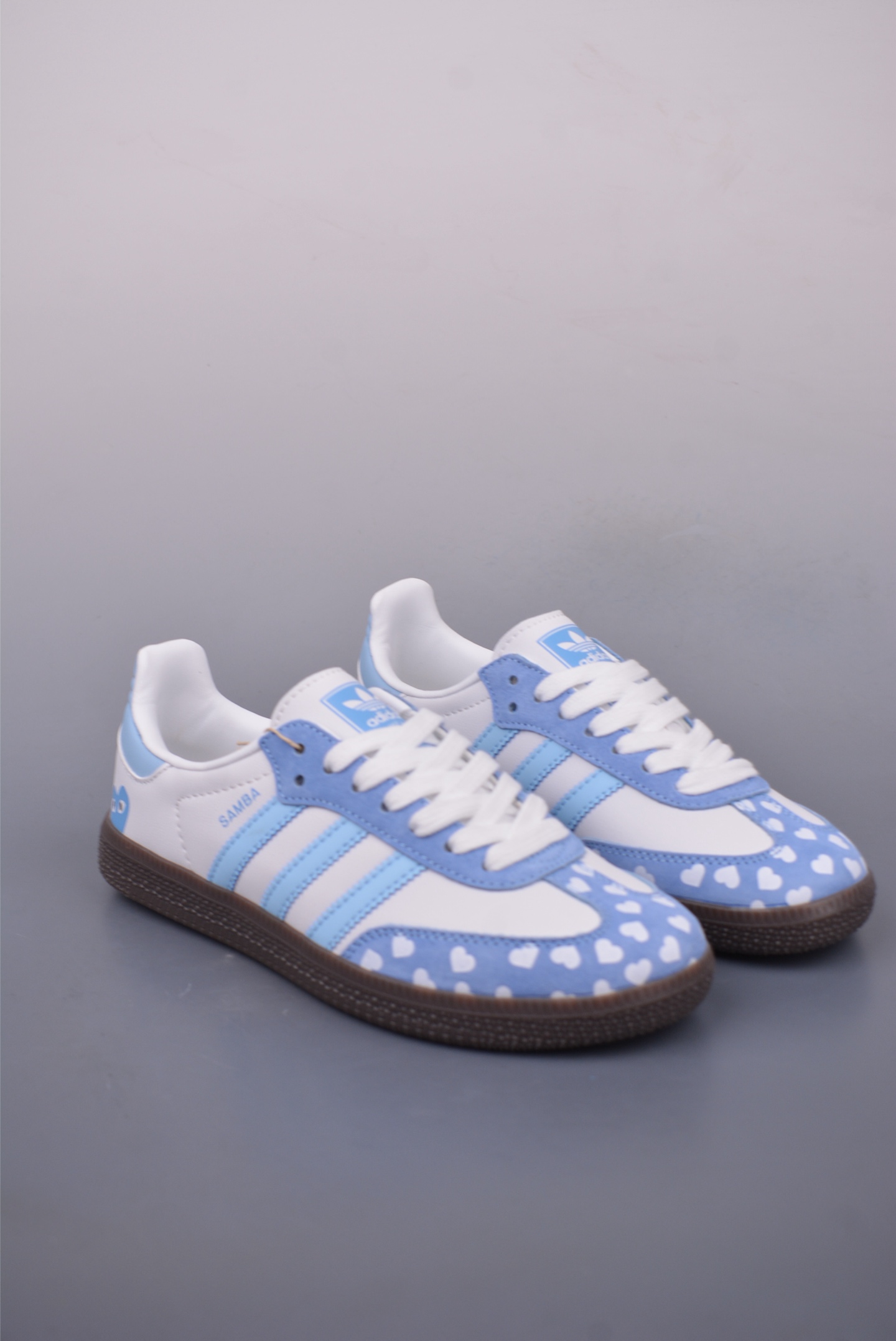 Adidas Samba OG Casual Sneakers - White/Blue, Heart Pattern, Perfect Fit 1 i1746991971183 9904 0 0