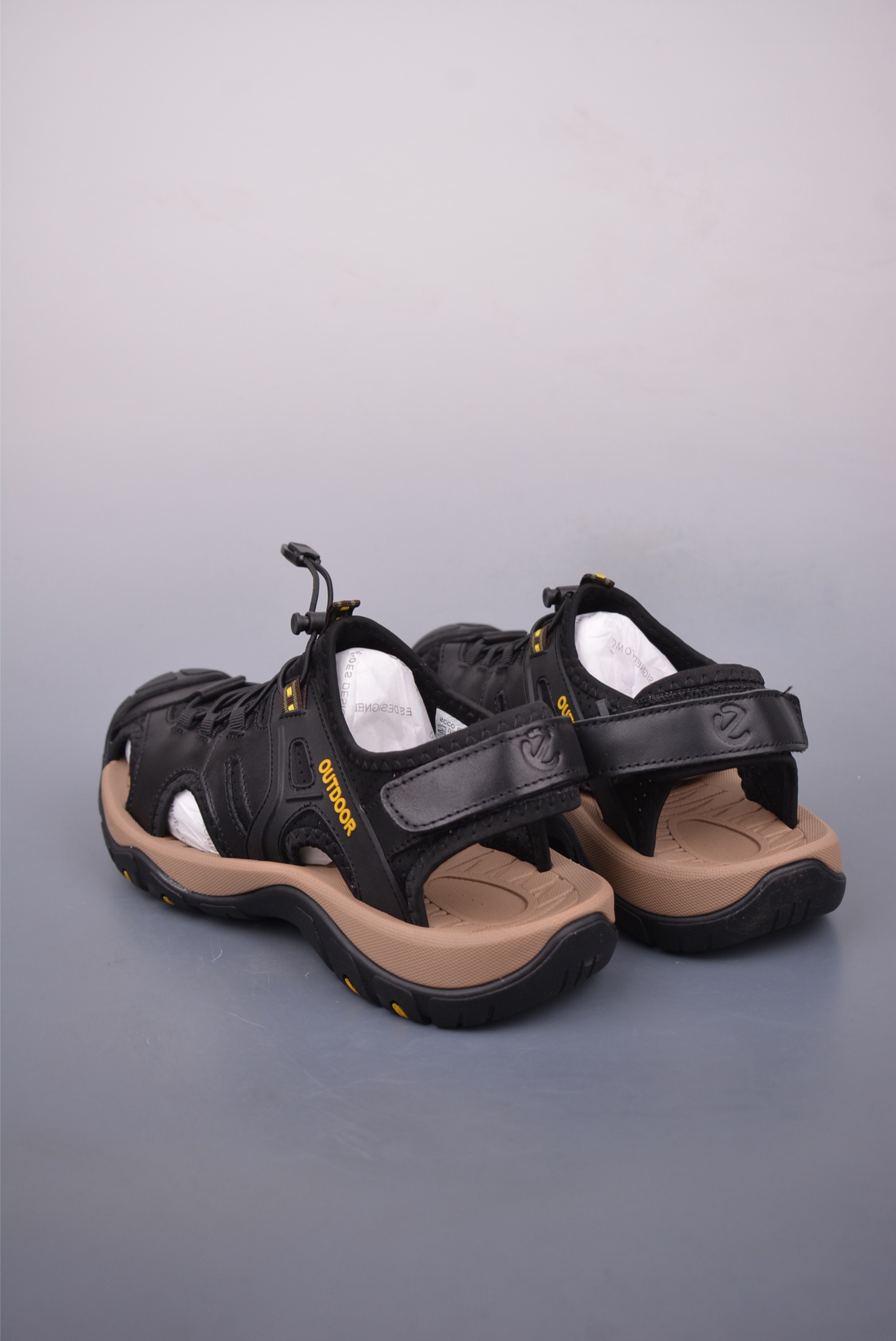 ECCO Men's Outdoor Leather Sandals Breathable Mesh Lining Adjustable Comfort 2 i1746993576807 6716 0 1