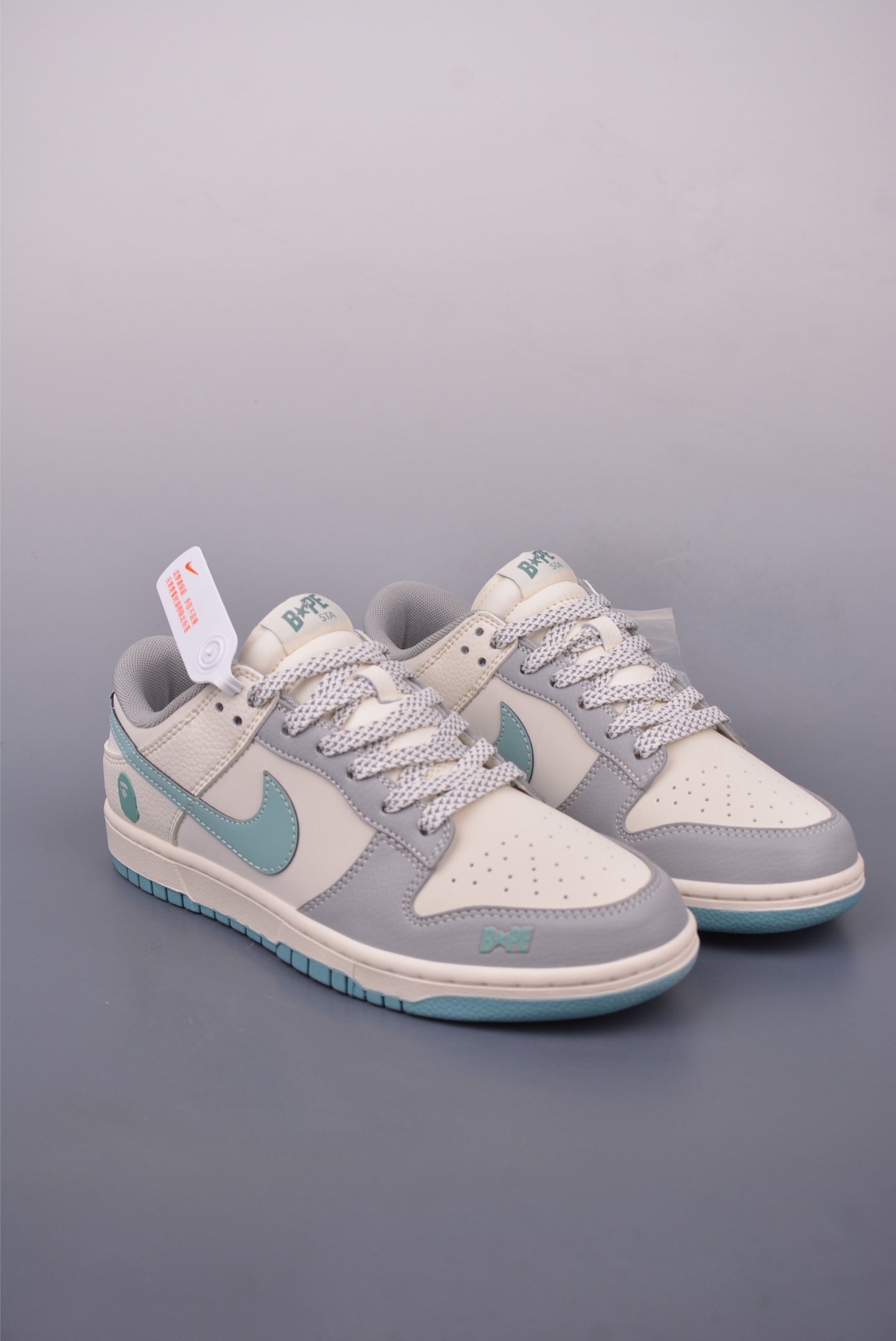 Nike SB Dunk Low Bape联名运动鞋 猿人头休闲板鞋 原装头层材料