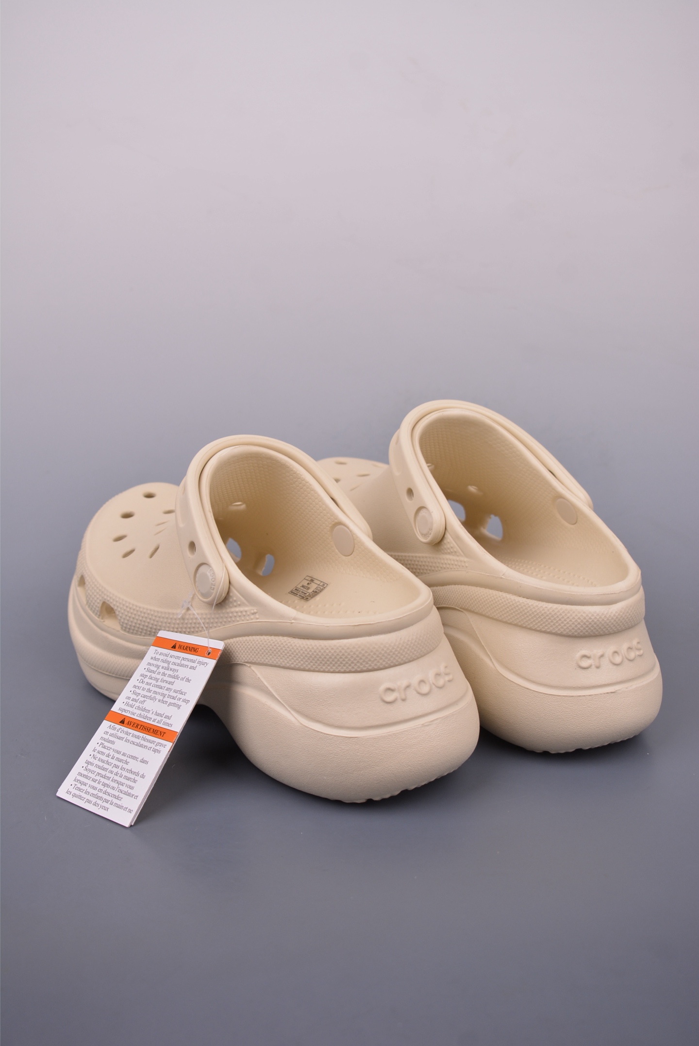 Crocs Women's Classic Platform Clog | Lightweight and Comfortable Beige Sandal 2 i1747126921848 6103 0 1