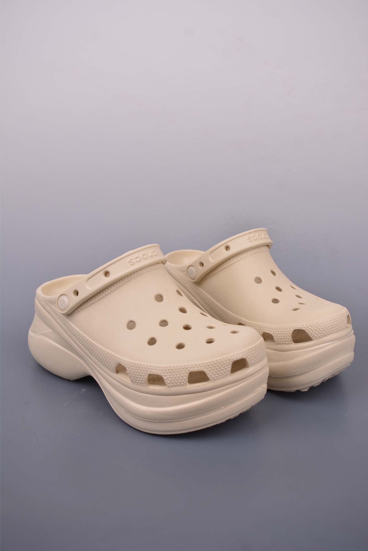 Crocs Women's Classic Platform Clog | Lightweight and Comfortable Beige Sandal 1 i1747126922954 2855 0 0
