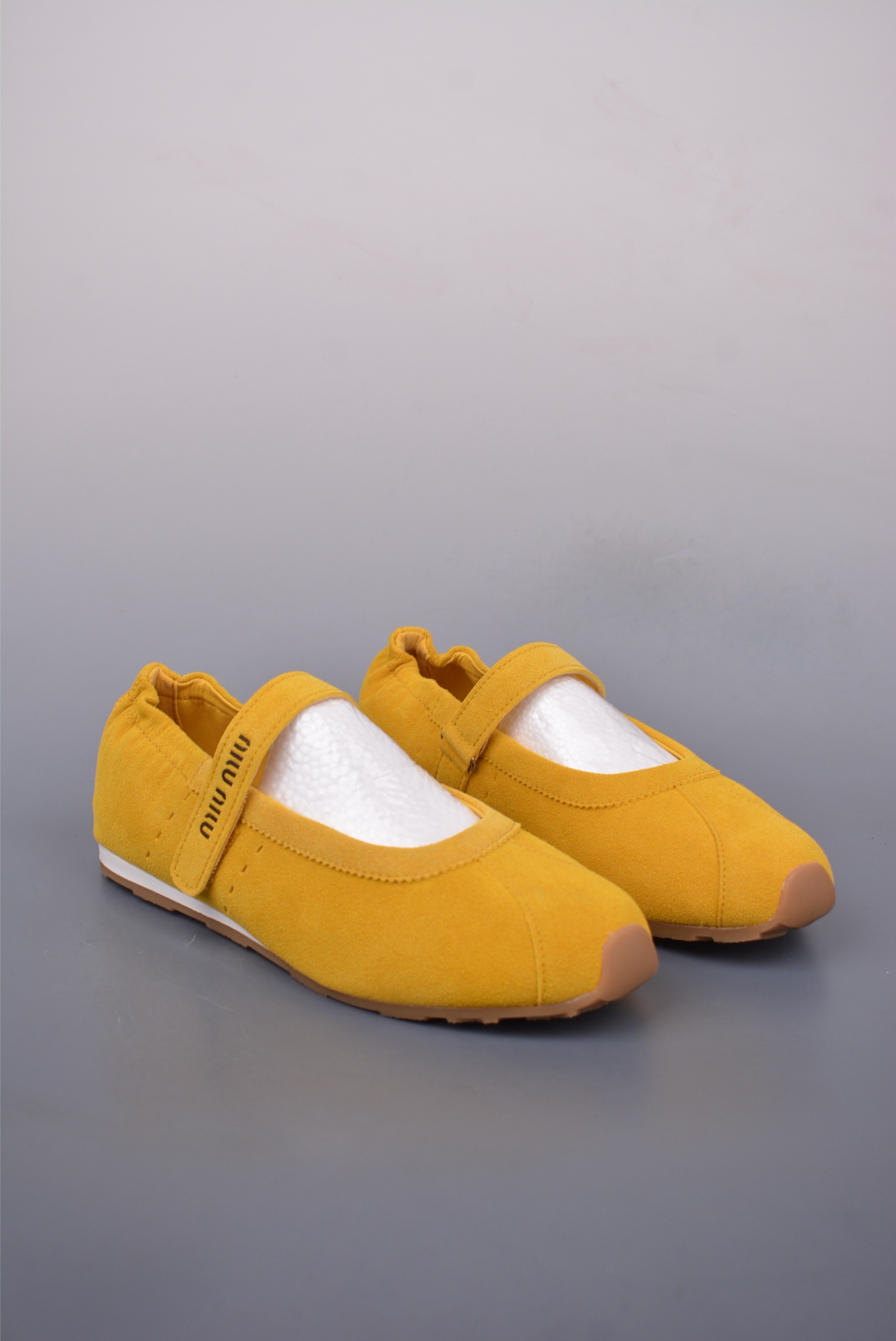 Miu Miu Mary Jane Flats - Mustard Suede Ankle Strap - Women's Size 35-40 2 i1747127357452 8430 0 0