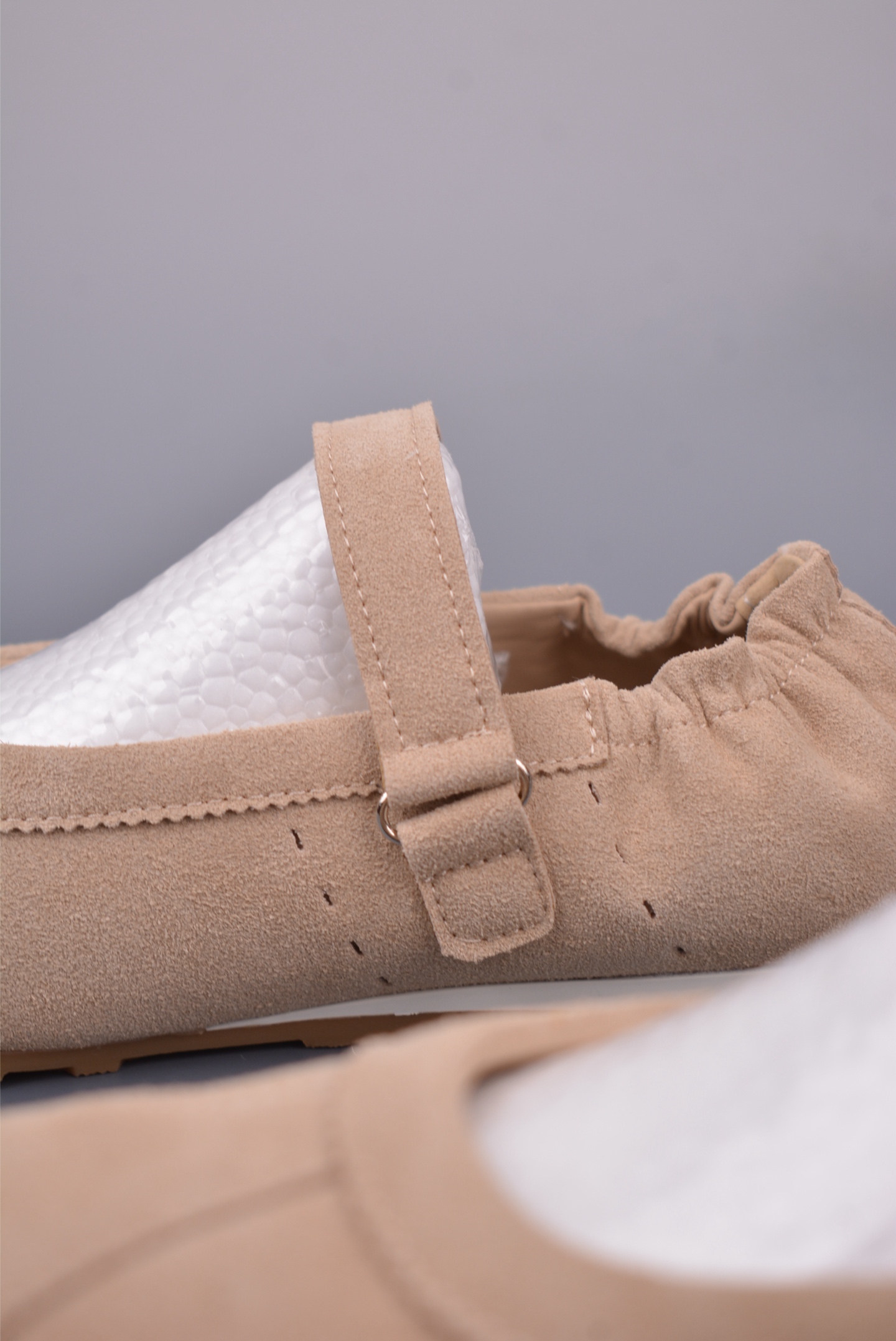 Miu Miu Women's Mary Jane Ballerina Flats Suede Beige Size 35-40 8 i1747127408254 3961 0 7