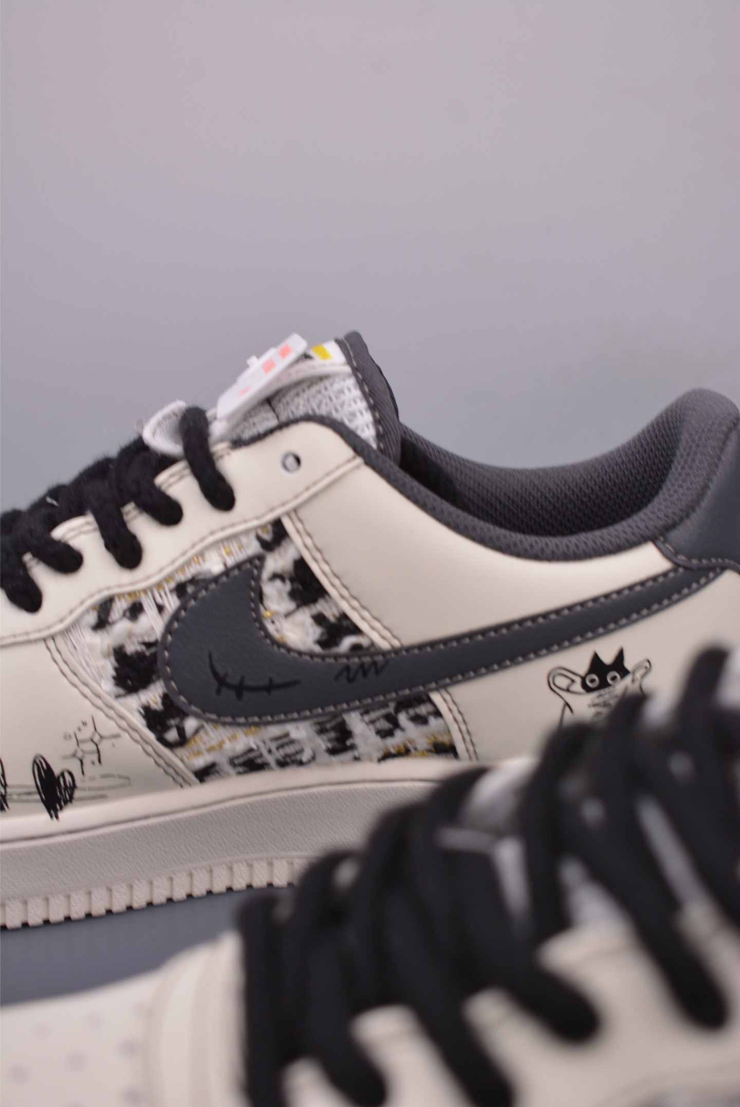 Nike Air Force 1 Low 'Black Cat' Custom Sneakers - Limited Edition 8 i1747127754825 9190 0 7