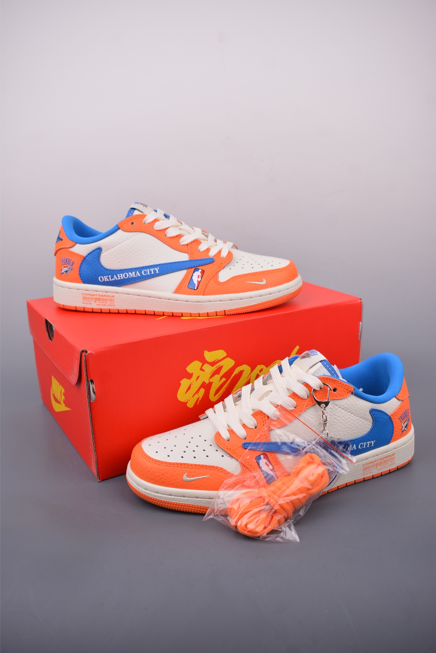 280 Fragment x Travis Scott x NBA Air Jordan 1 Low 三方联名倒钩 SC9207-032
