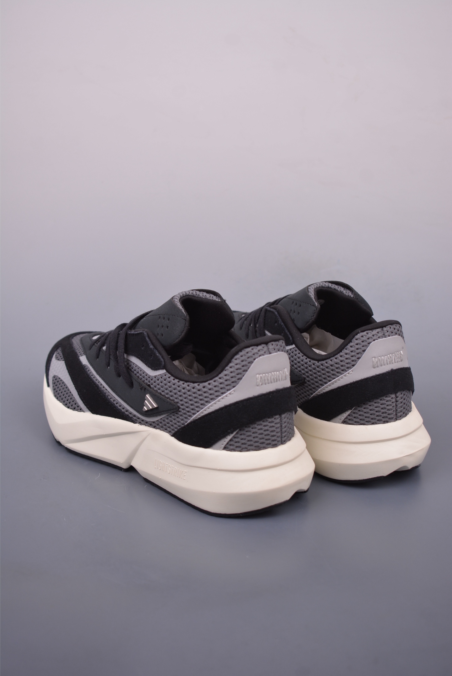 Adidas Lightblaze Men's Breathable Suede Running Shoes - Black/Grey 2 i1747248193183 9333 0 1