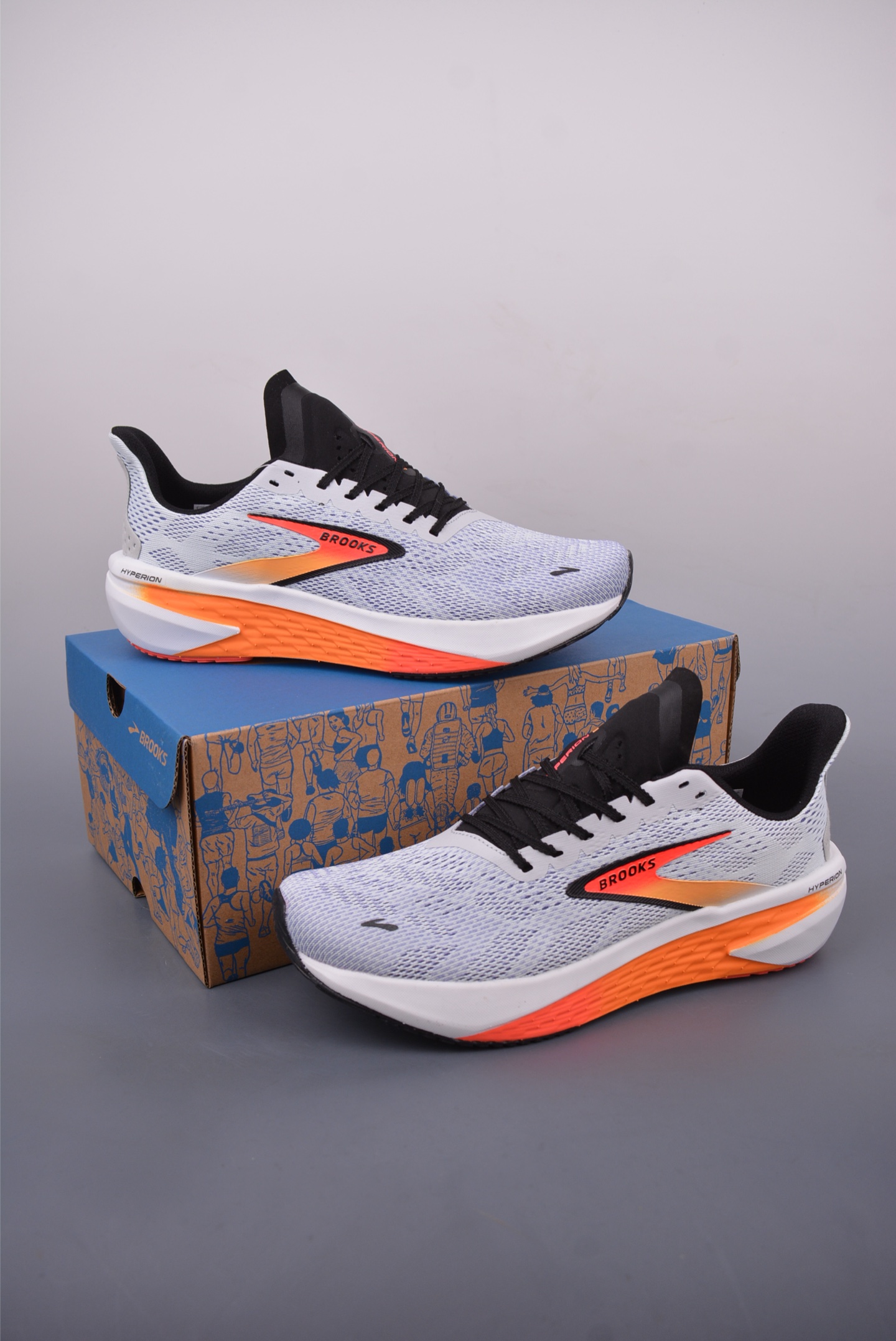 200 Brooks 布鲁克斯 Hyperion Max 2 超弹轻盈跑步鞋 低帮透气缓震支撑休闲运动慢跑鞋 1104321 3524