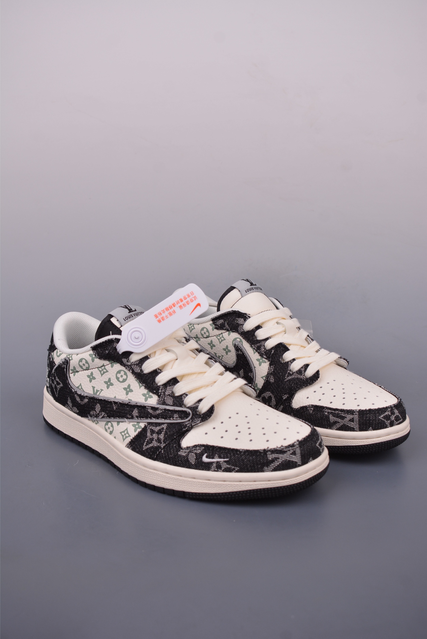 260 Fragment x Travis Scott x LV Air Jordan 1 Low 三方联名倒钩 XD0798-301