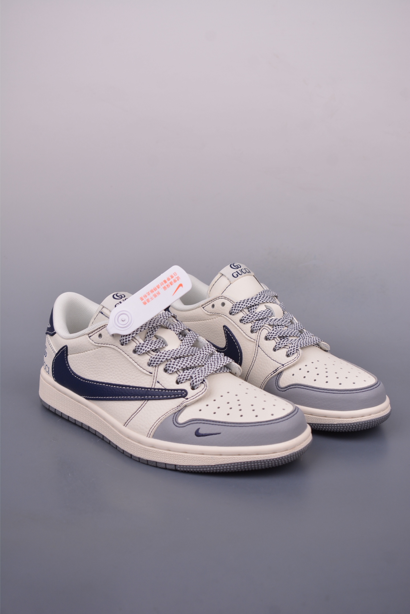 Fragment x Travis Scott x Gucci Air Jordan 1 Low - Cream White Sneakers 1 i1747353445161 845 0 0