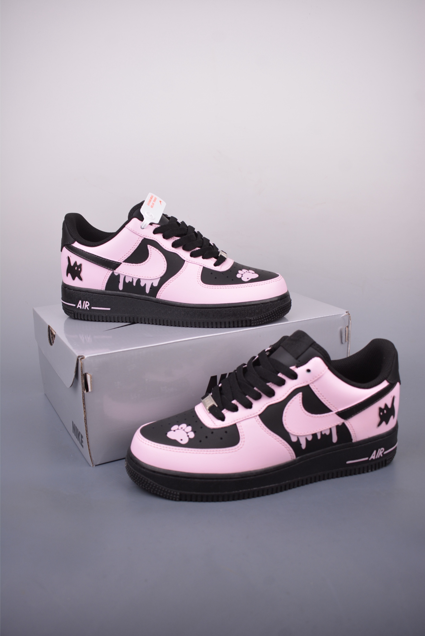 Nike Air Force 1 Low 'Sweet Cat' Sneakers - Pink & Black, Comfortable Fit 5 i1747355028717 8092 0 4