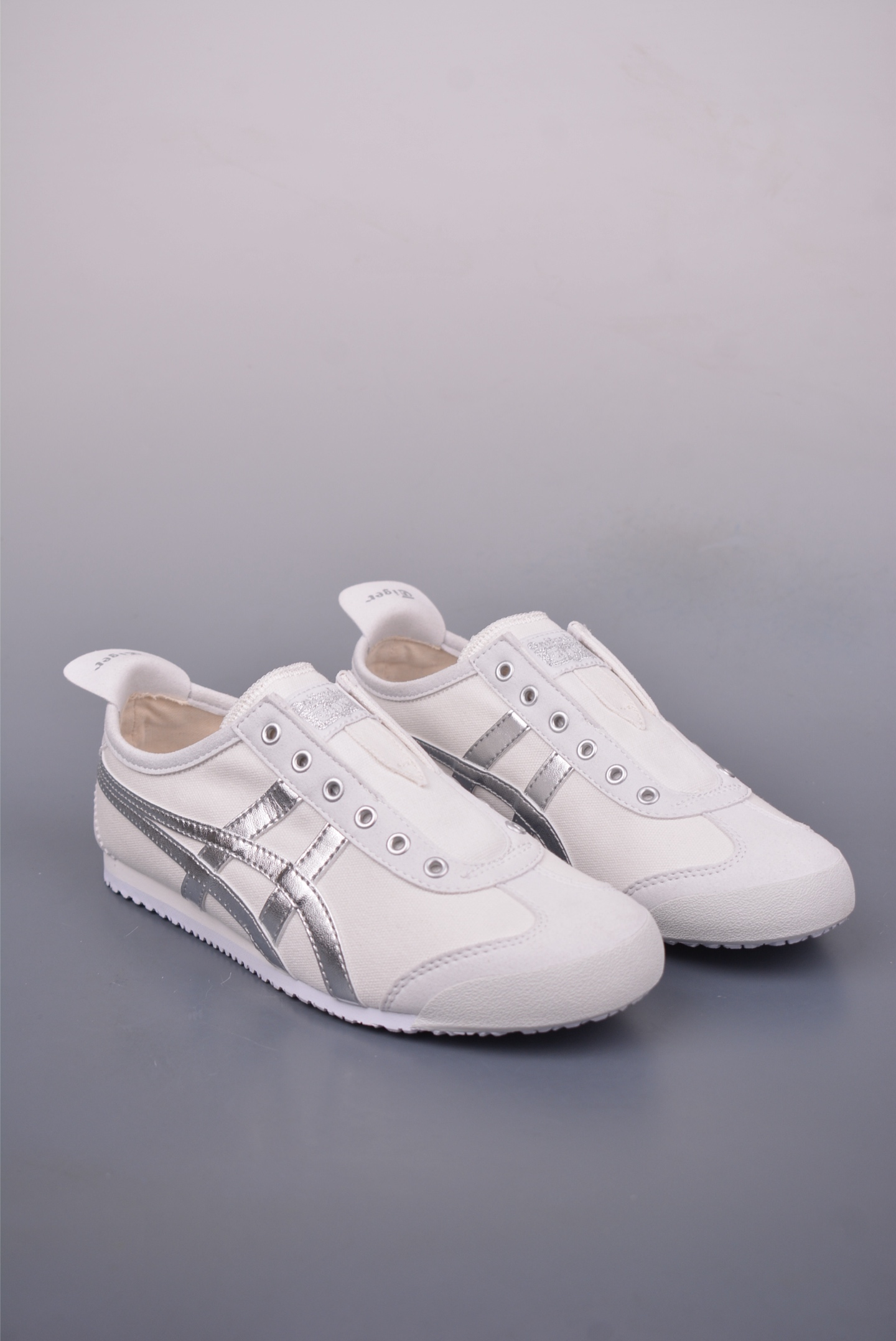 Onitsuka Tiger MEXICO 66 White/Silver Leather Upper, Comfortable Shoes