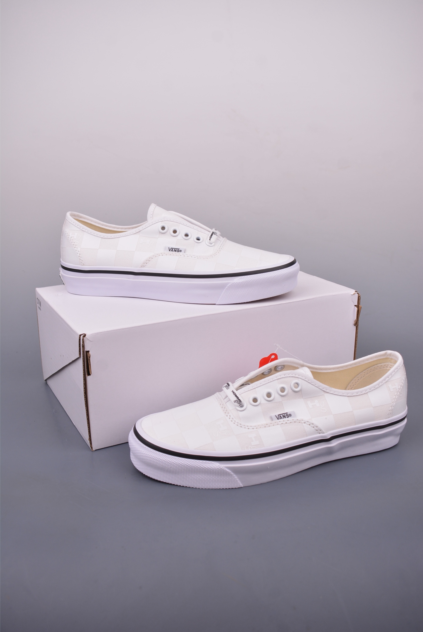 HommeGirls x Vans Authentic 44 White Checkerboard Sneakers - VN000EEUCCZ 6 i1747440217174 5210 0 4