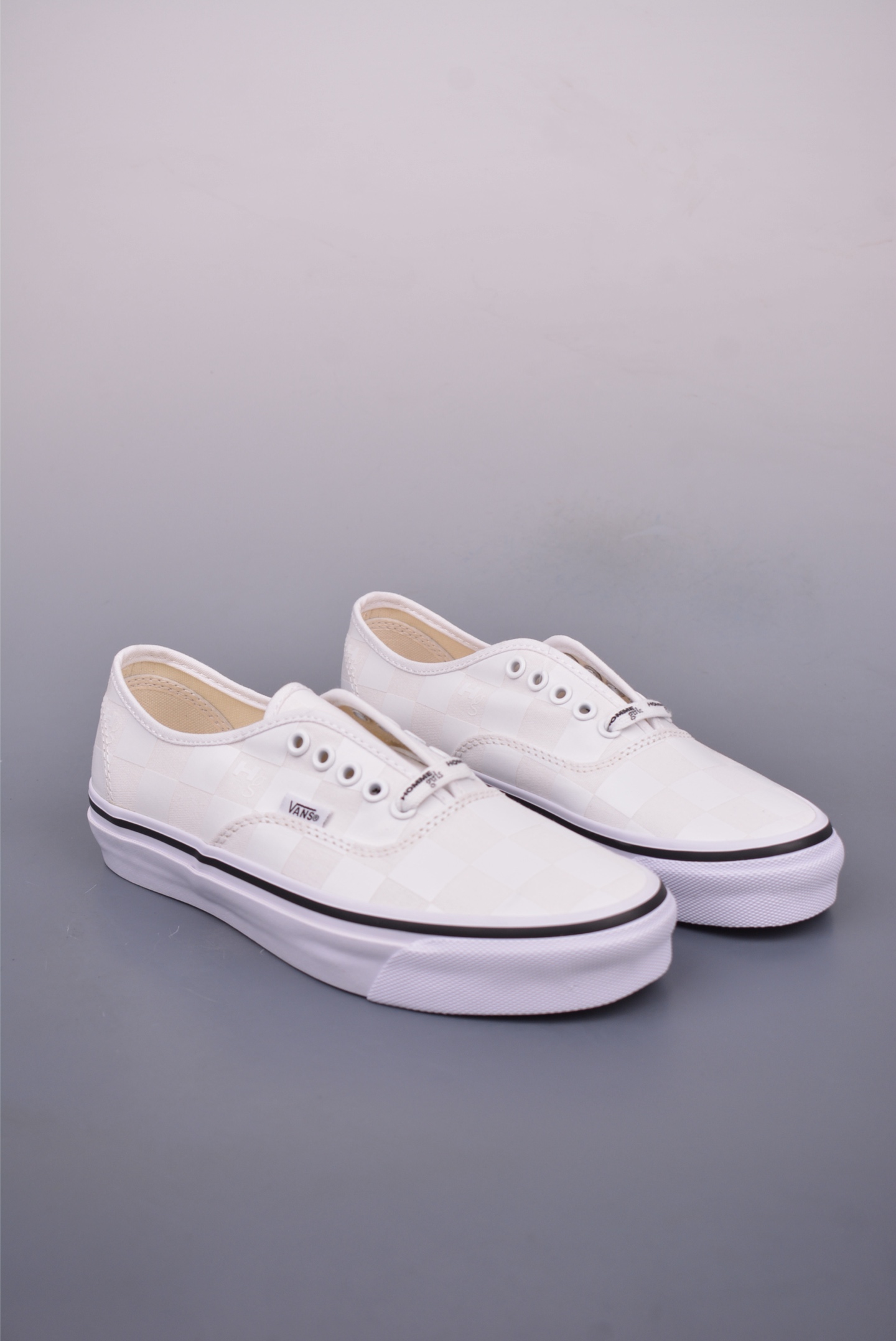 HommeGirls x Vans Authentic 44 White Checkerboard Sneakers - VN000EEUCCZ 2 i1747440217267 5052 0 0