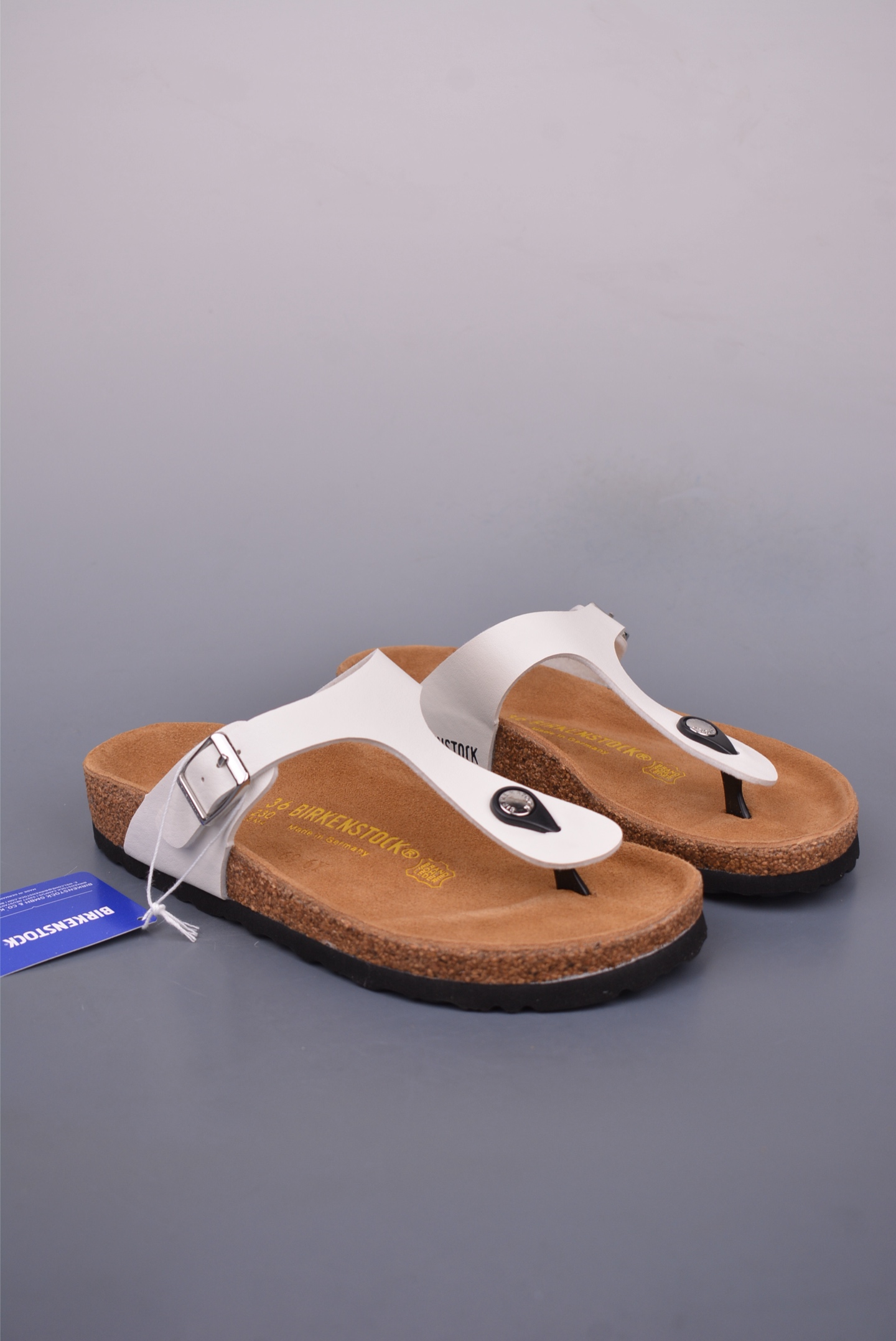 Birkenstock Milano White Thong Sandals with Cork Footbed (Sizes 35-45) 1 i1747440481822 726 0 0