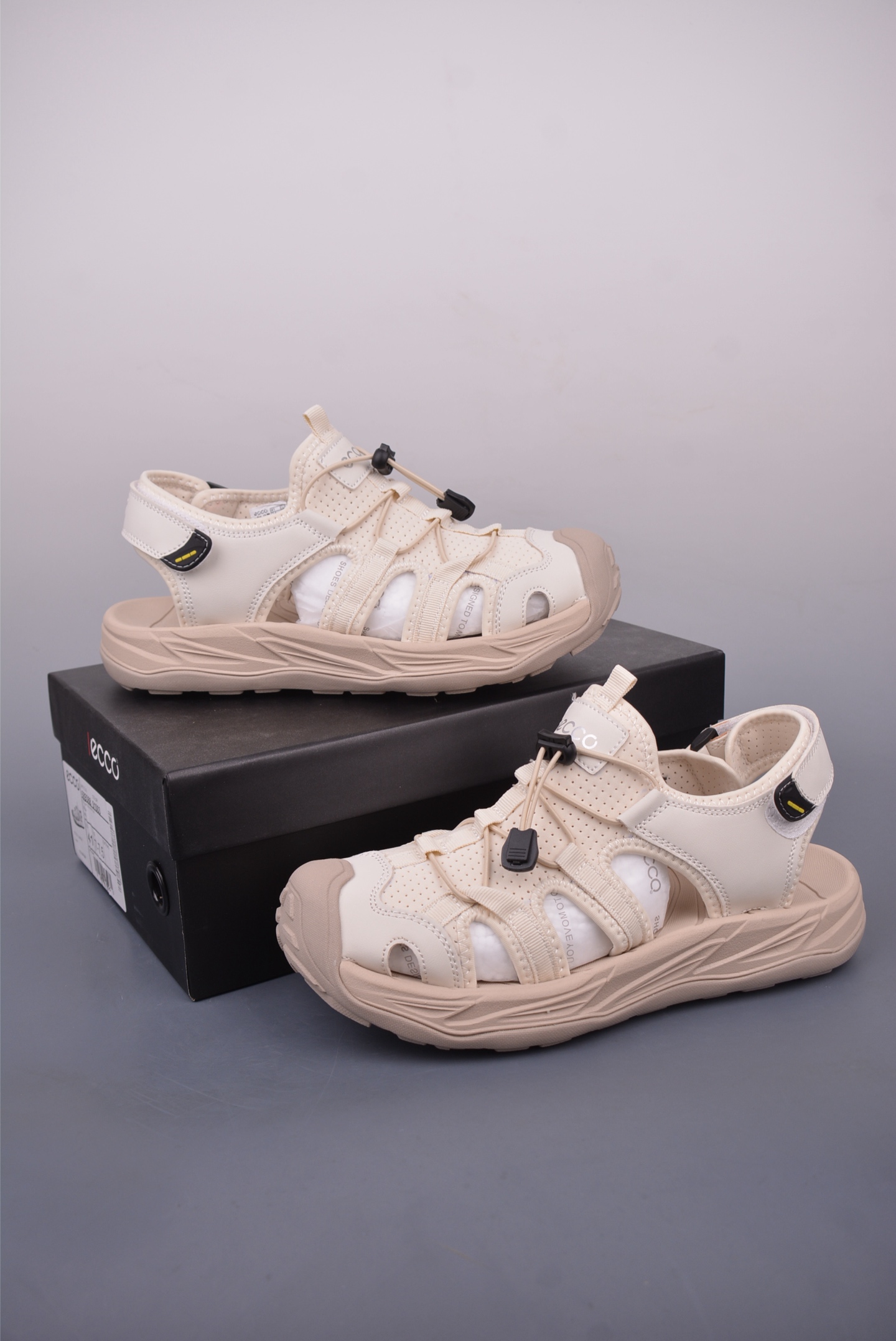 ECCO Outdoor Recreational Hiking Sandals Athletic Beach Shoes - Beige 6 i1747440847308 6785 0 4