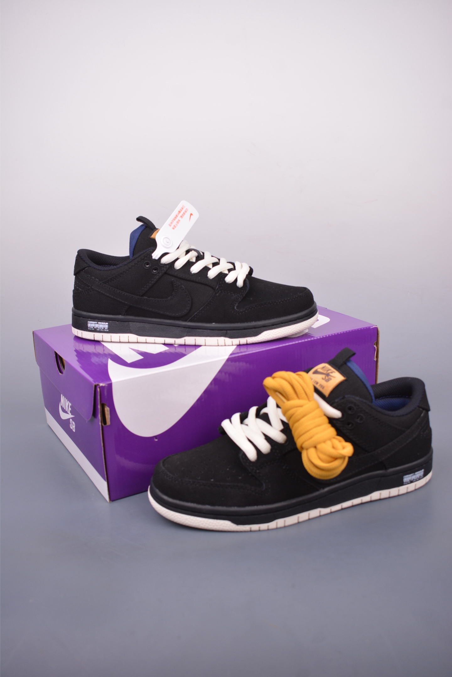 Nike SB Dunk Low Black White Blue Canvas Premium Quality Sneakers DX6775-400 5 i1747441360498 1089 0 4
