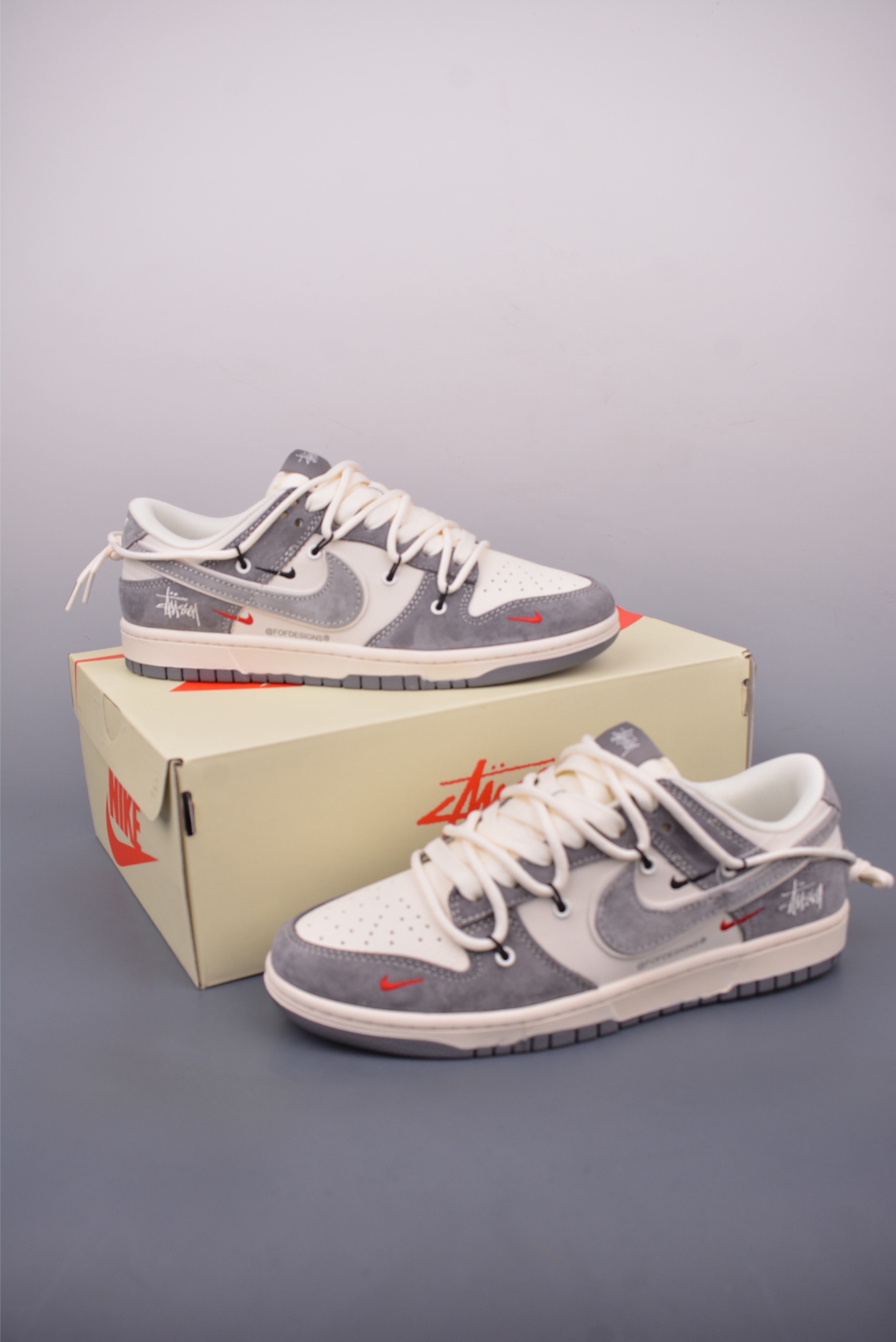 300 Nike SB Dunk Low 斯图西联名 解构抽绳鞋带 YX5066-328