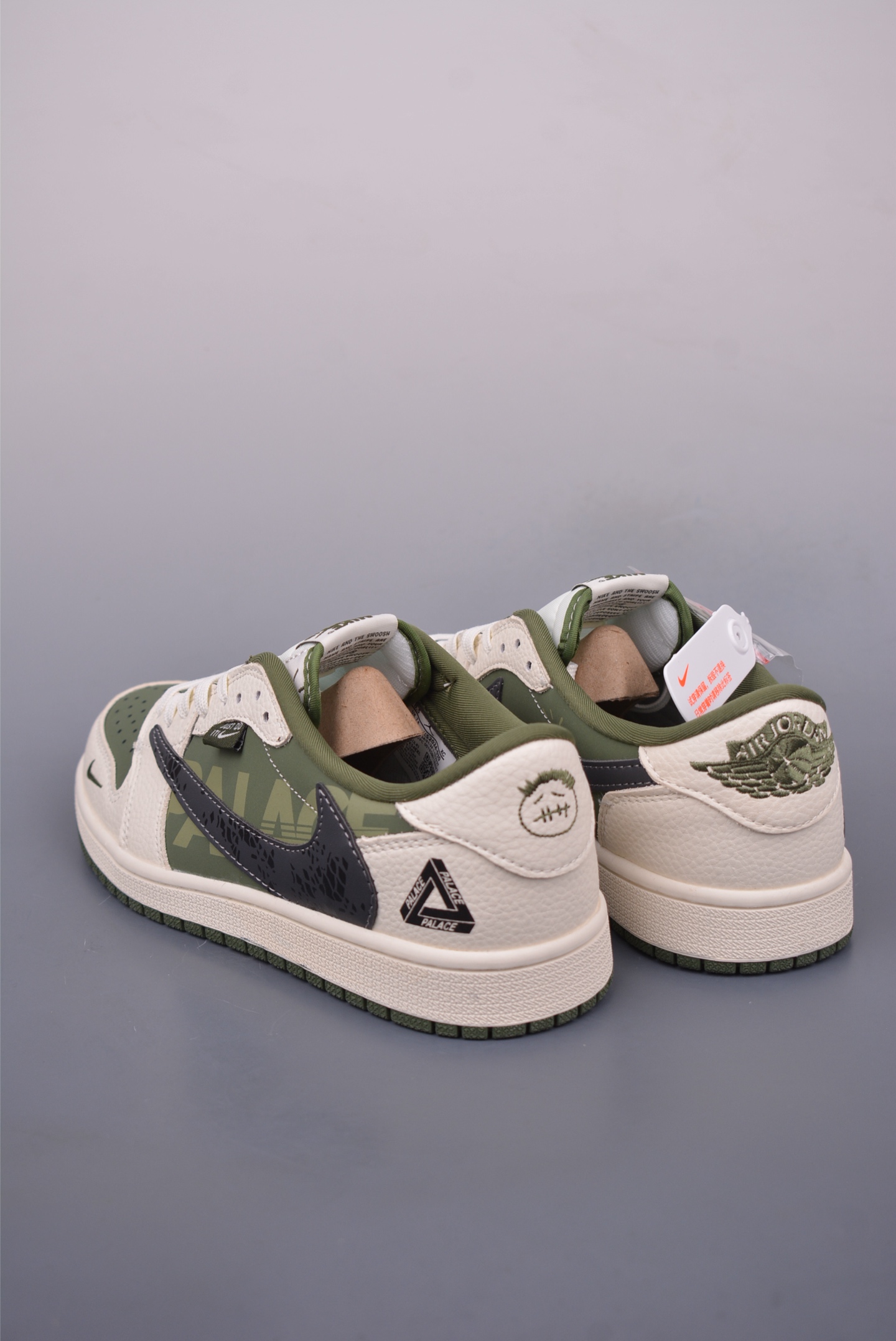Fragment x Travis Scott x Palace Air Jordan 1 Low 三方联名倒钩 XS2024-030