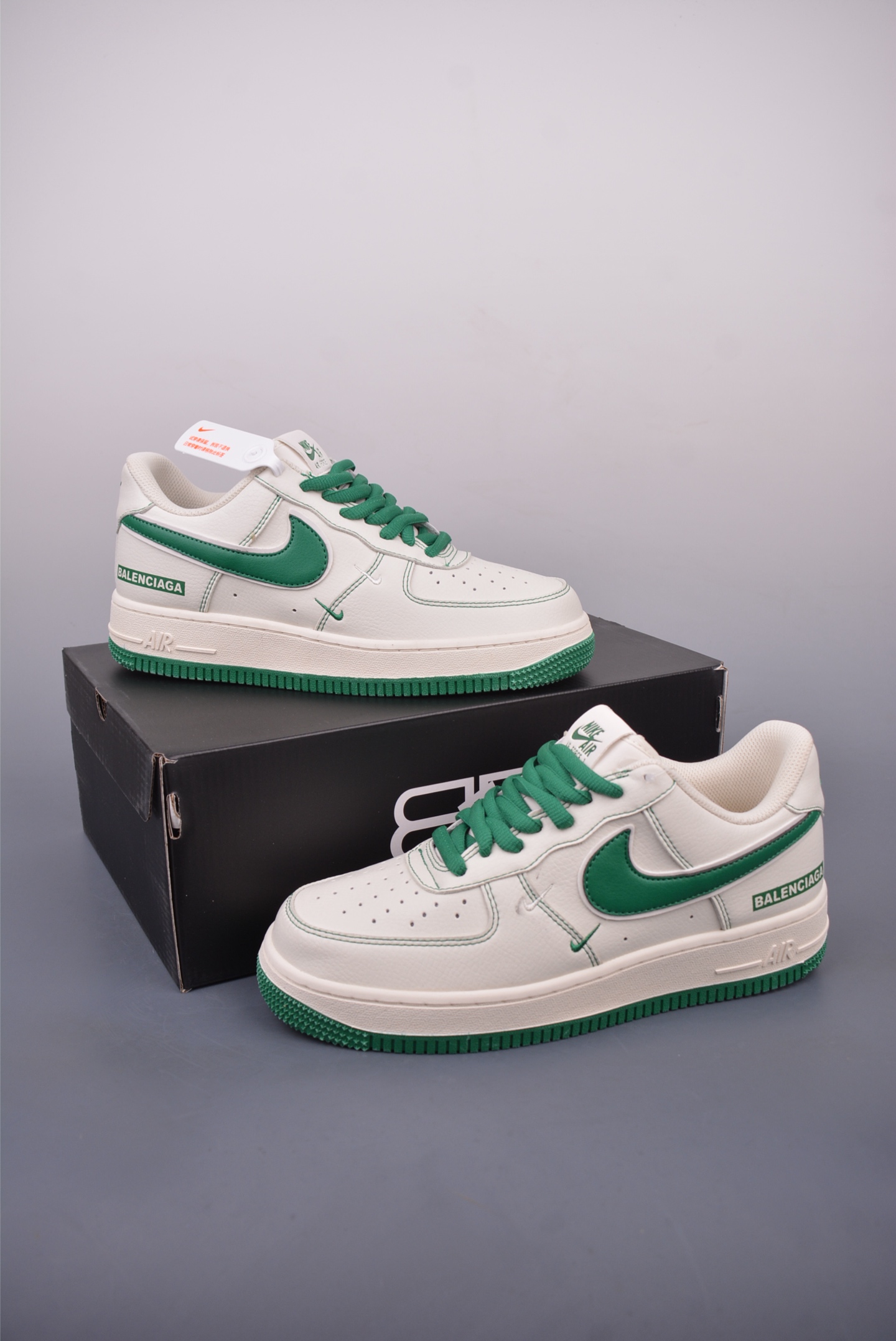Nike Air Force 1 Low Balenciaga Cream Green Sneakers - Limited Edition 6 i1747525100729 8463 0 4