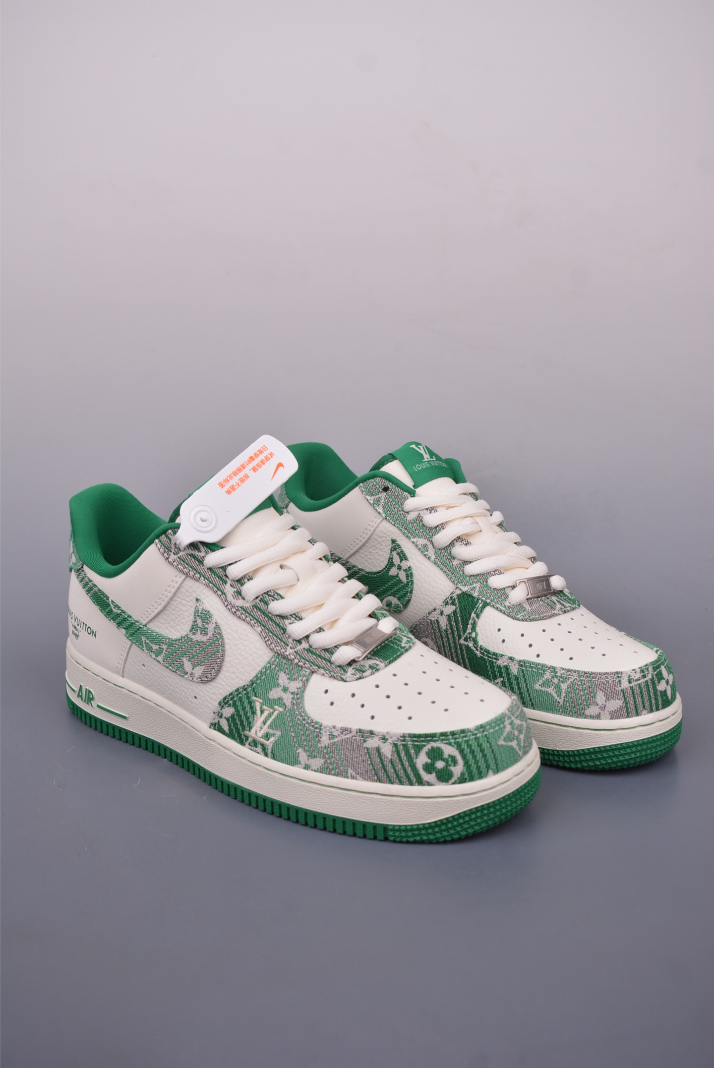 Nike Air Force 1 Low Louis Vuitton Green Edition Sneakers